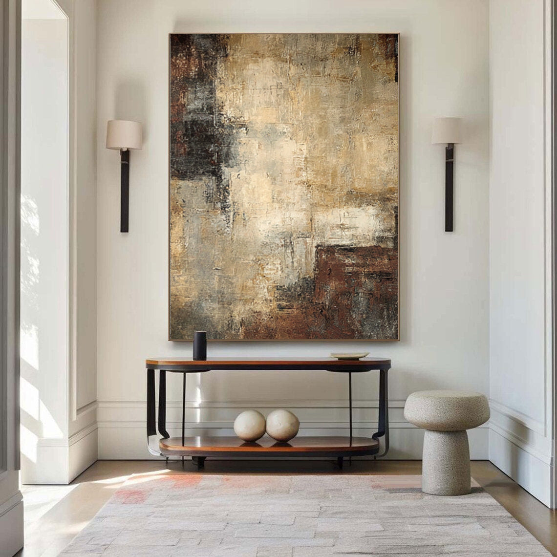 Modern Textured Painting Elegant Abstract Piece #AG 048