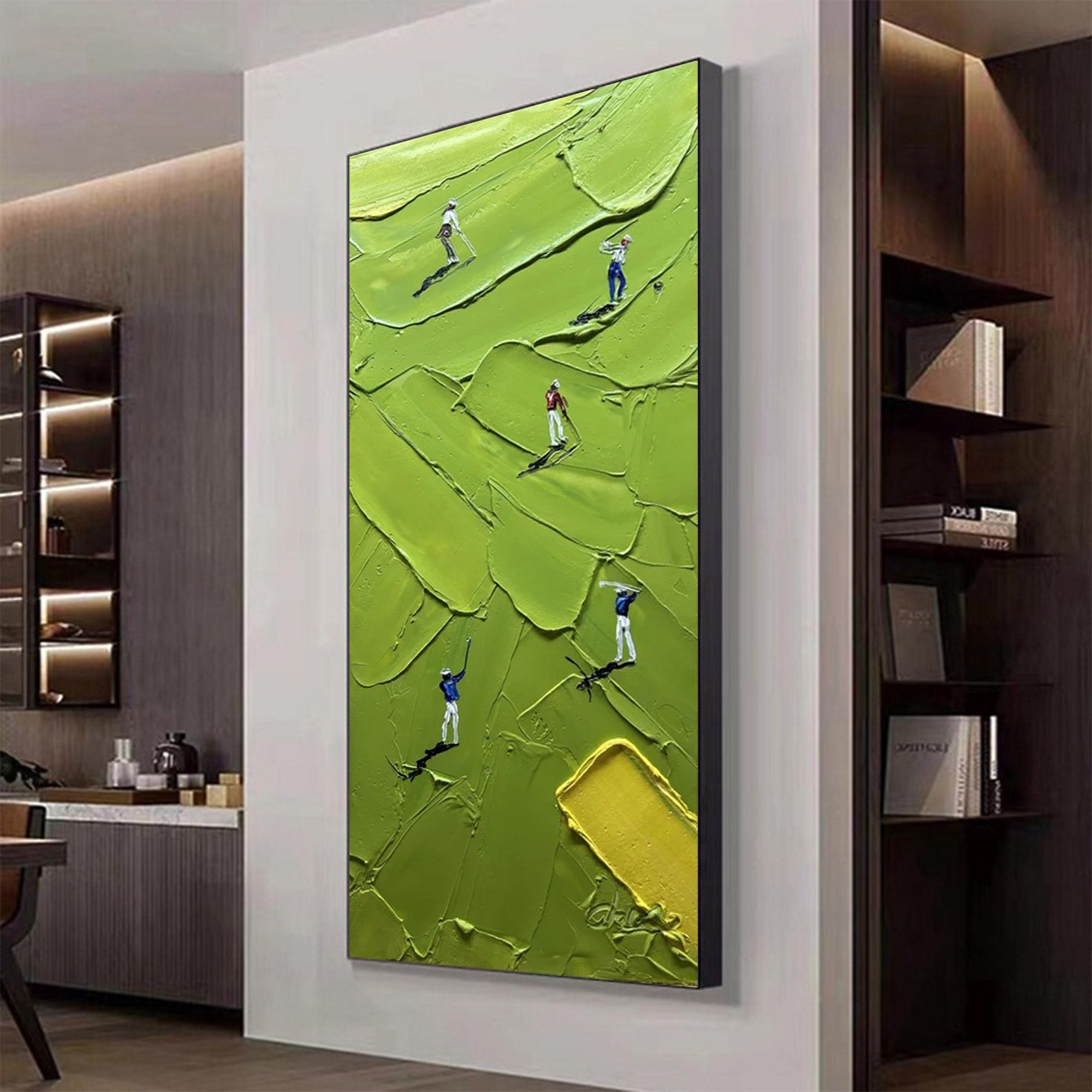 Large Abstract Golf Painting | KelorArt #AG 128