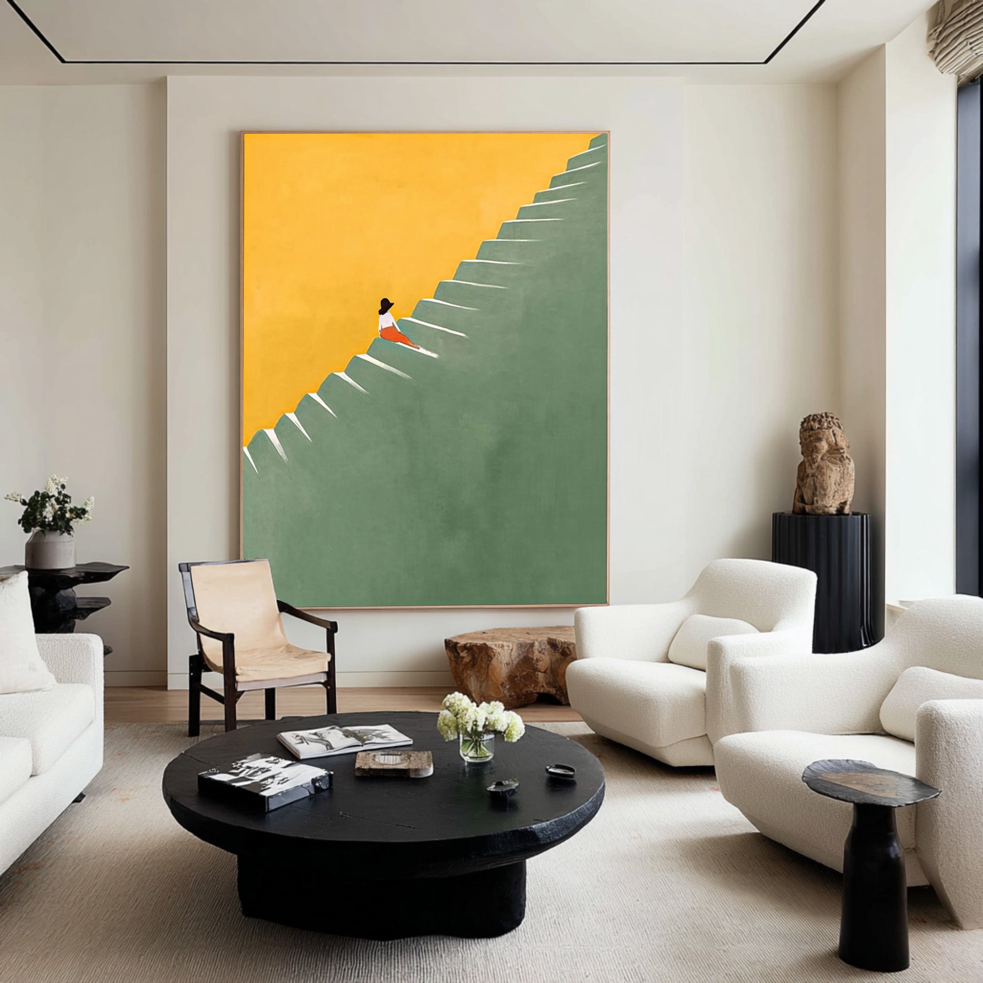 Vibrant Large Steps to Success Canvas | KelorArt #CZ 010