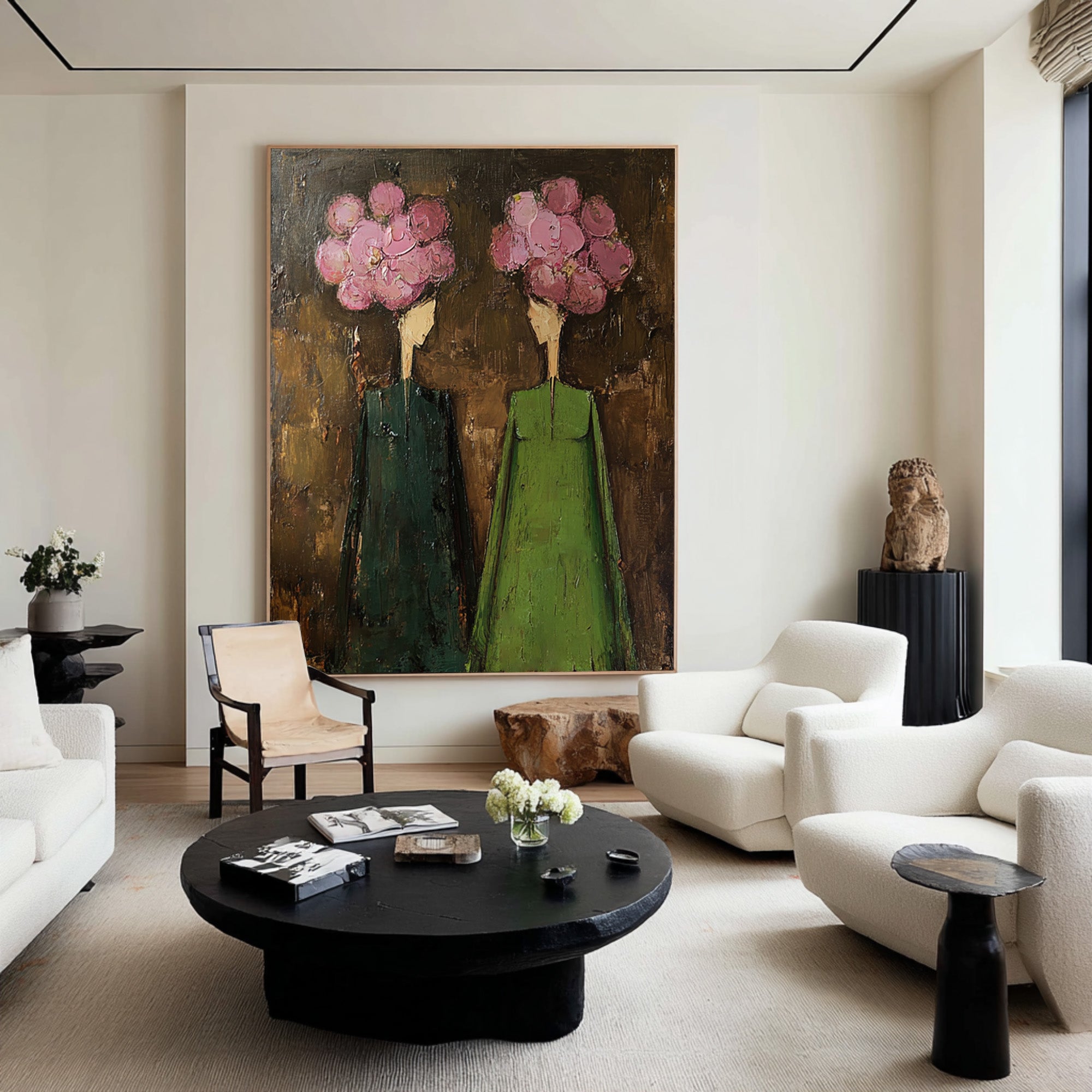 Modern Figurative Wall Art - Hand Painted Canvas | KelorArt