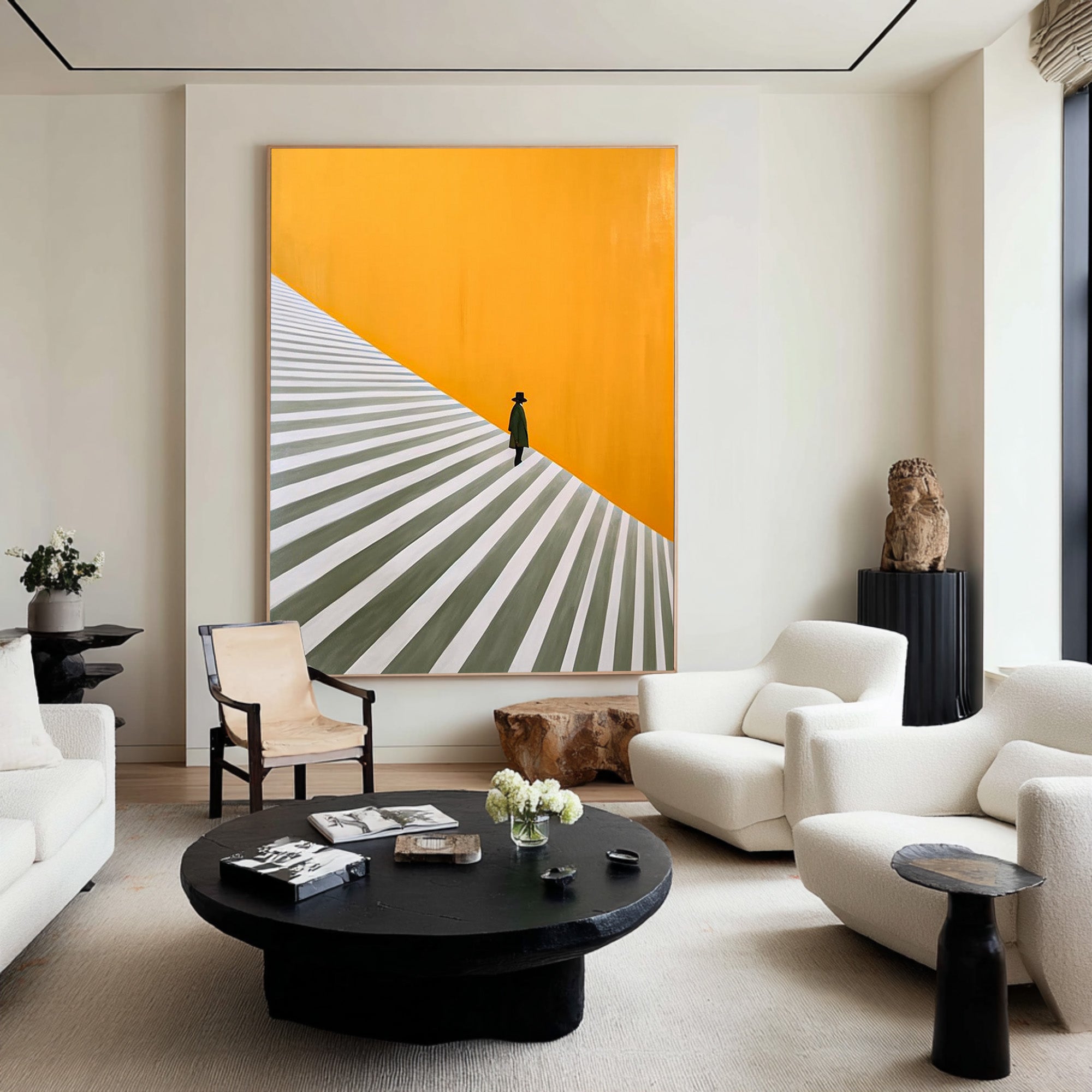 Large Abstract Art for Hallway | KelorArt #CZ 013