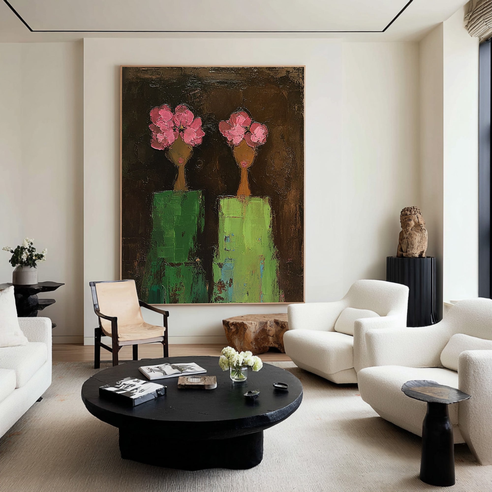 Modern Abstract Figurative Wall Art - Canvas Painting | KelorArt