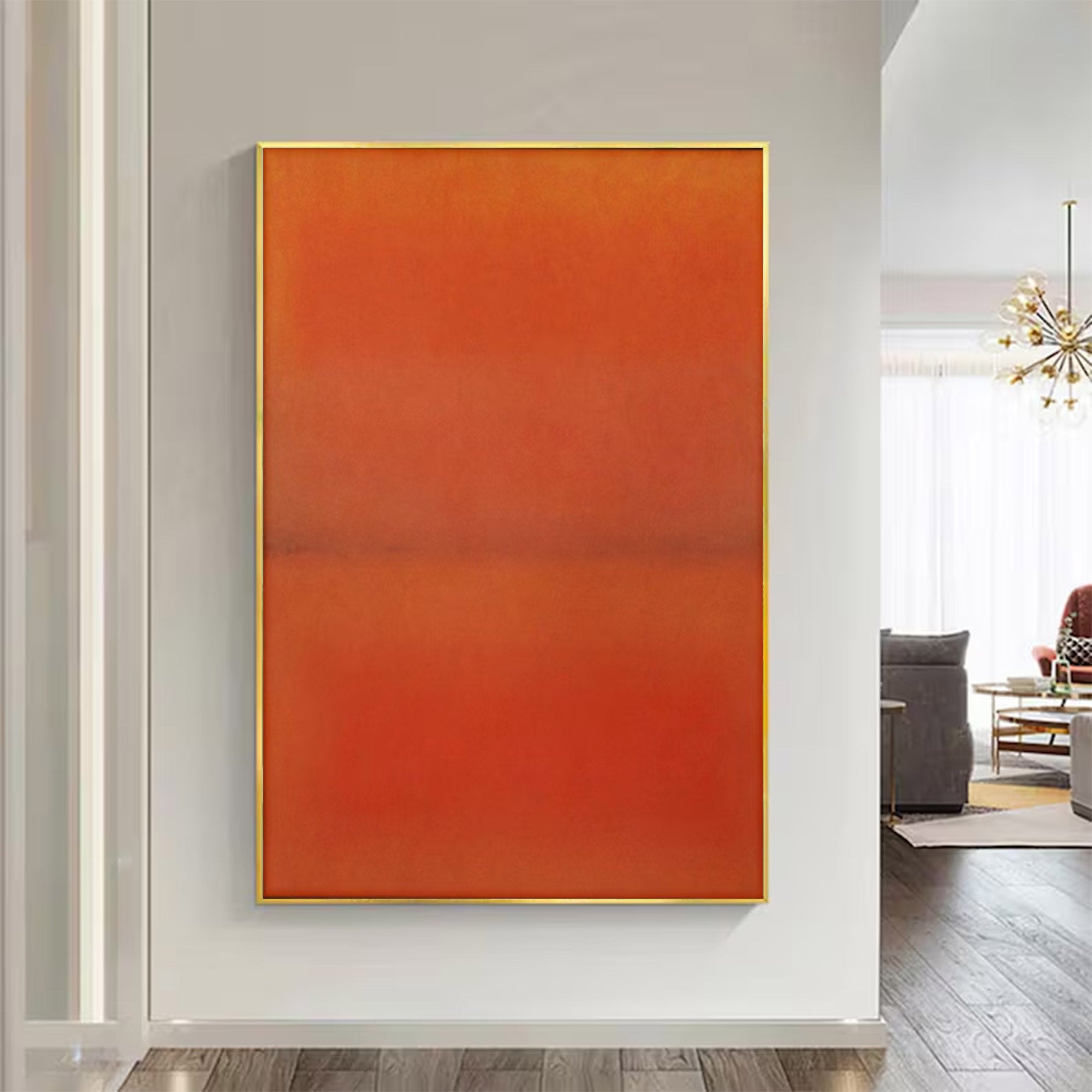 Large Orange and Red Abstract | KelorArt #AG 107