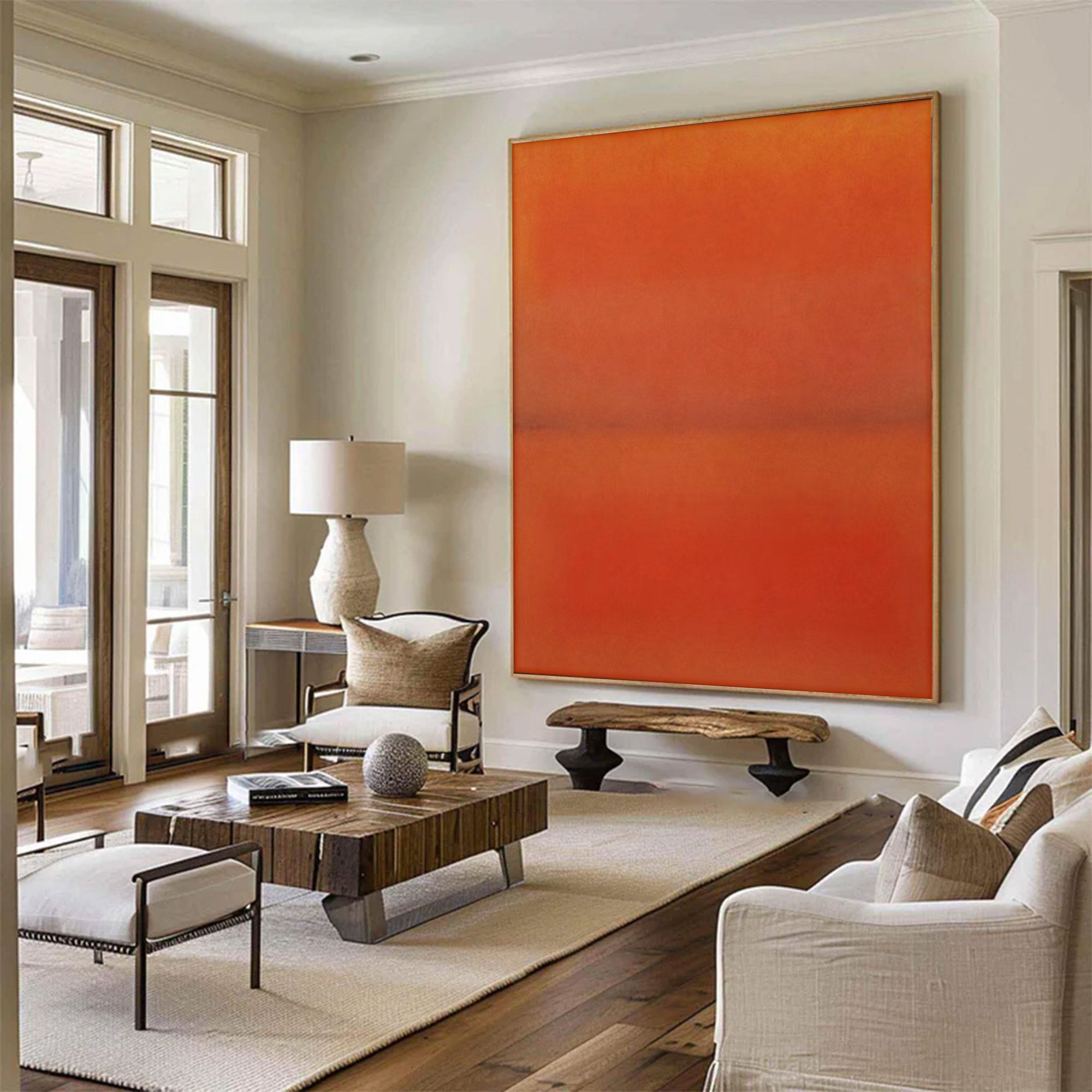 Large Orange and Red Abstract | KelorArt #AG 107