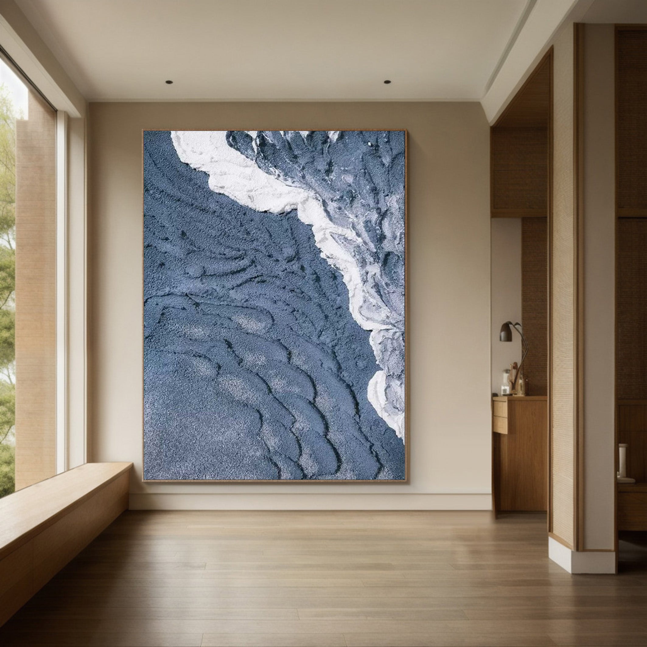 From Above the Waves: Textured Aerial Ocean Wall Art #MM525