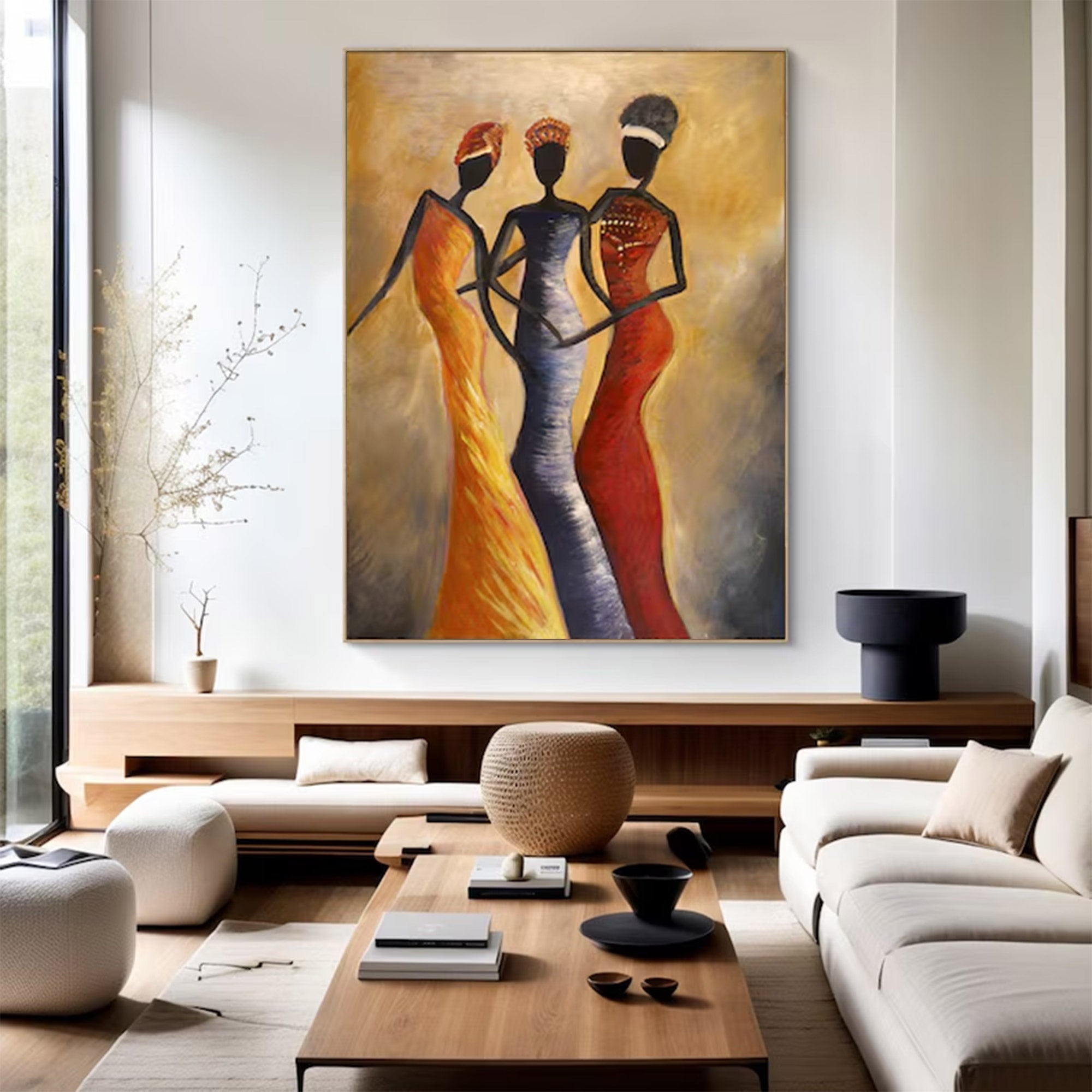 Large Textured Figure Art | KelorArt #AG 143