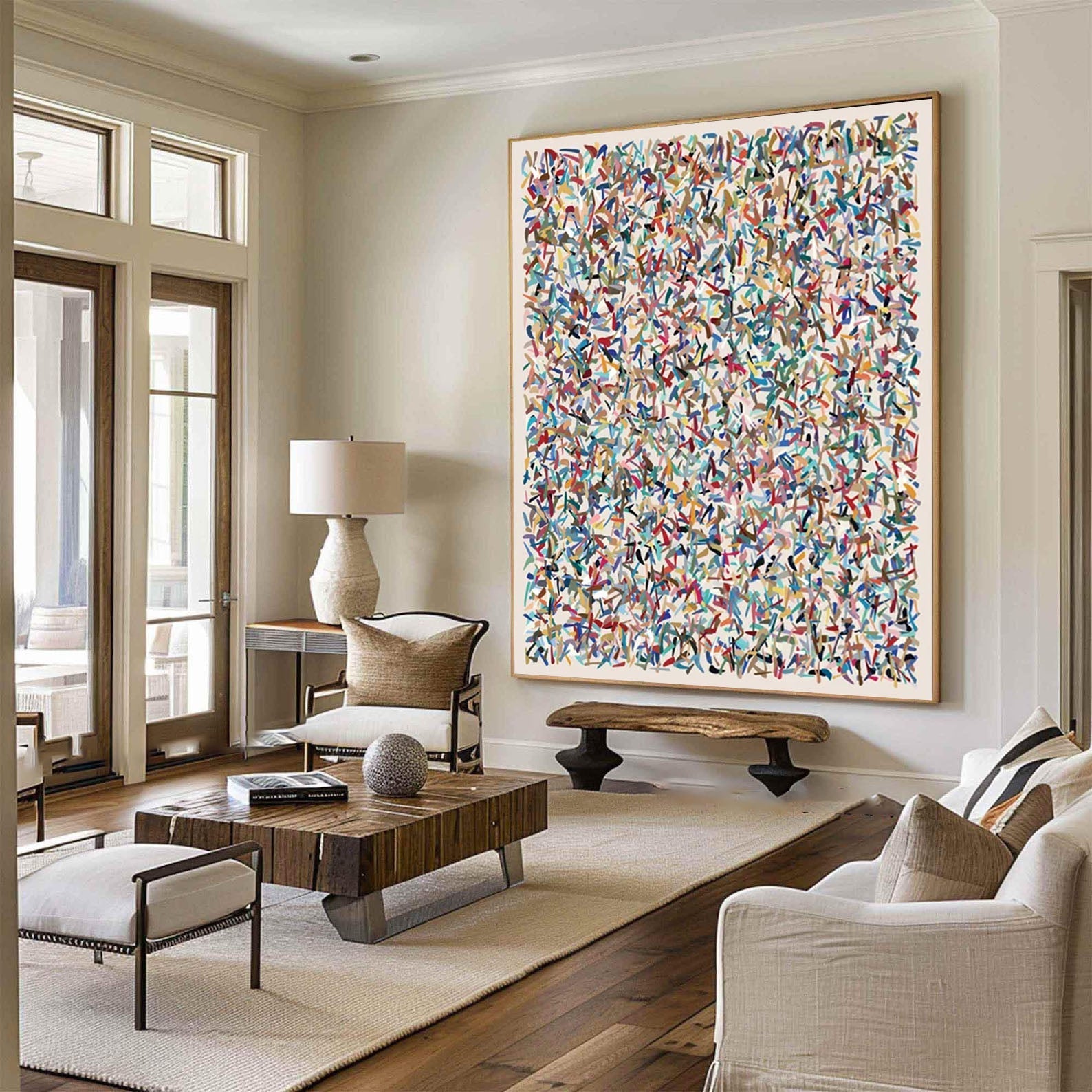 Colorful Abstract Painting Modern Art for Interior Design #AB048