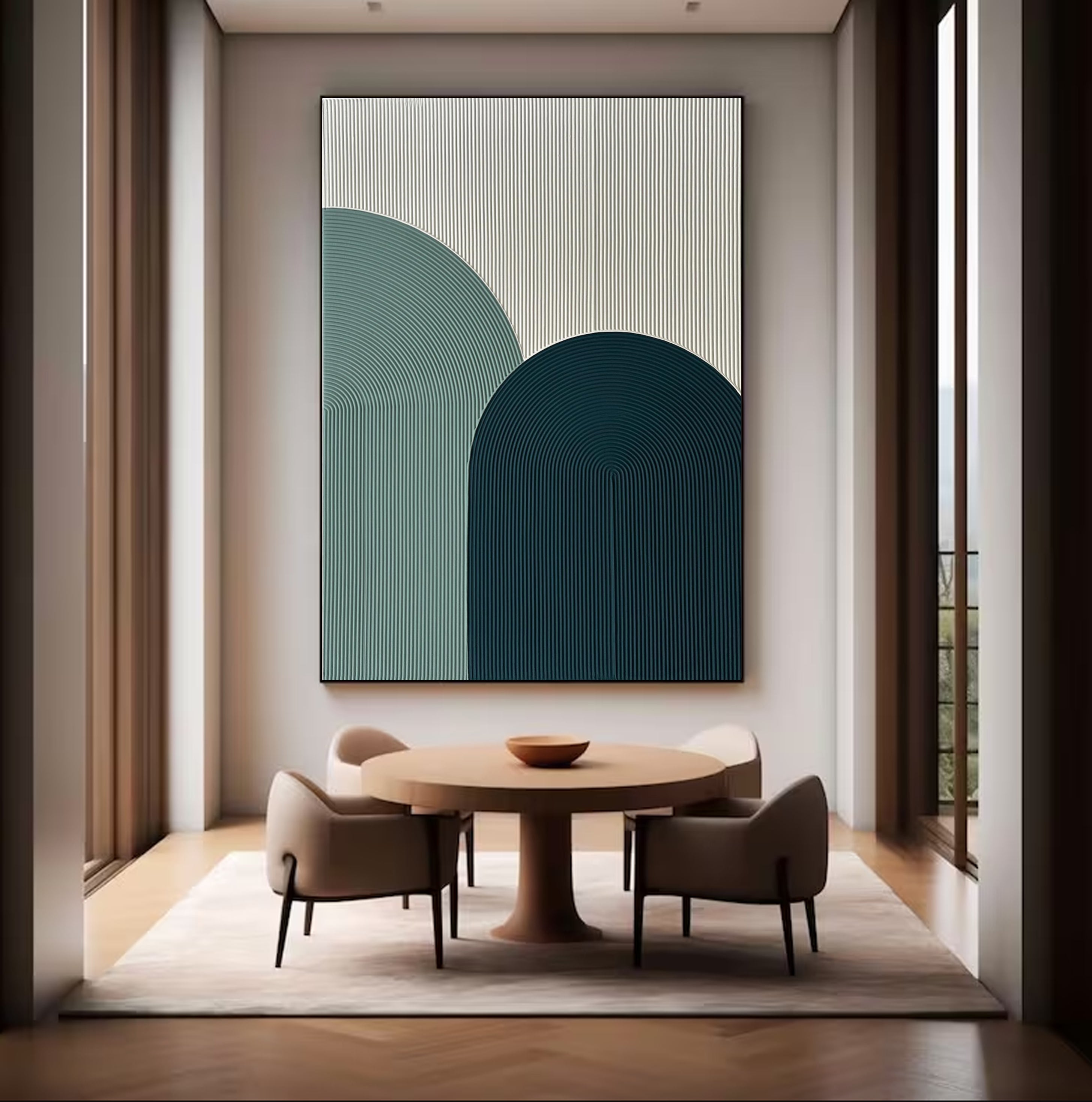 ديكور حائط تجريدي هندسي حديث #MM021