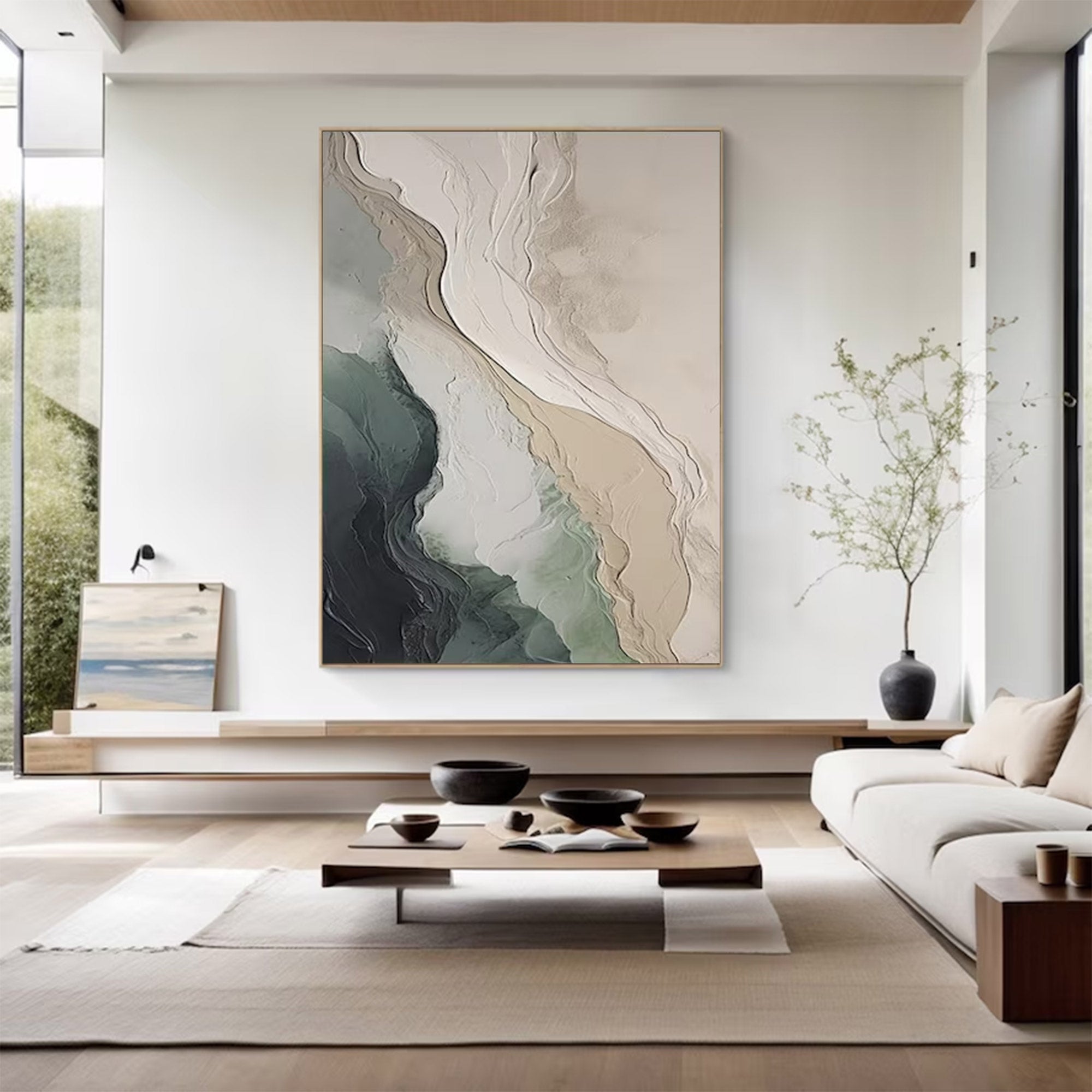 Large Abstract Scenery Painting | KelorArt #AG 147