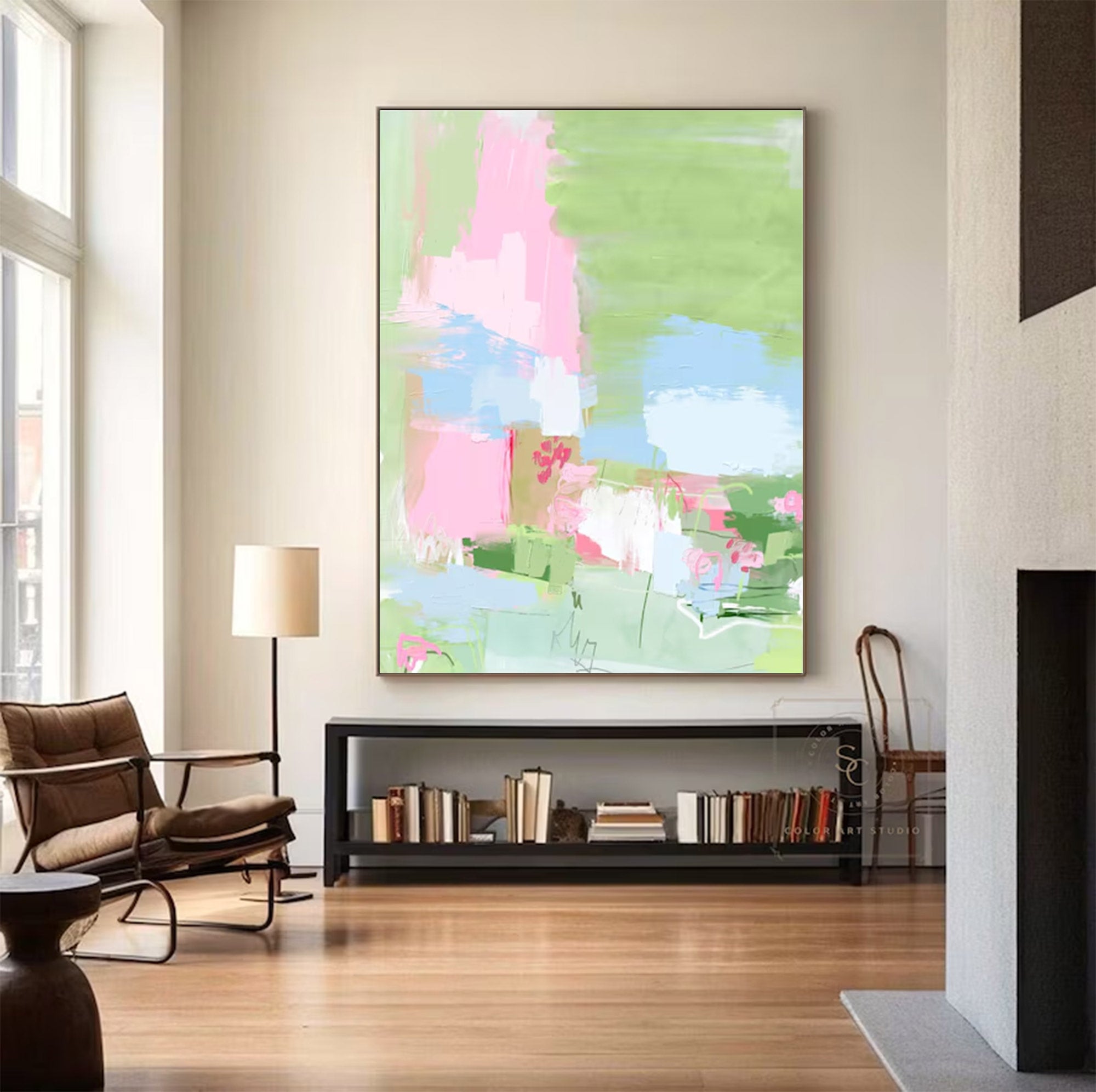 Large Modern Expressionist Canvasr | KelorArt #AG 148