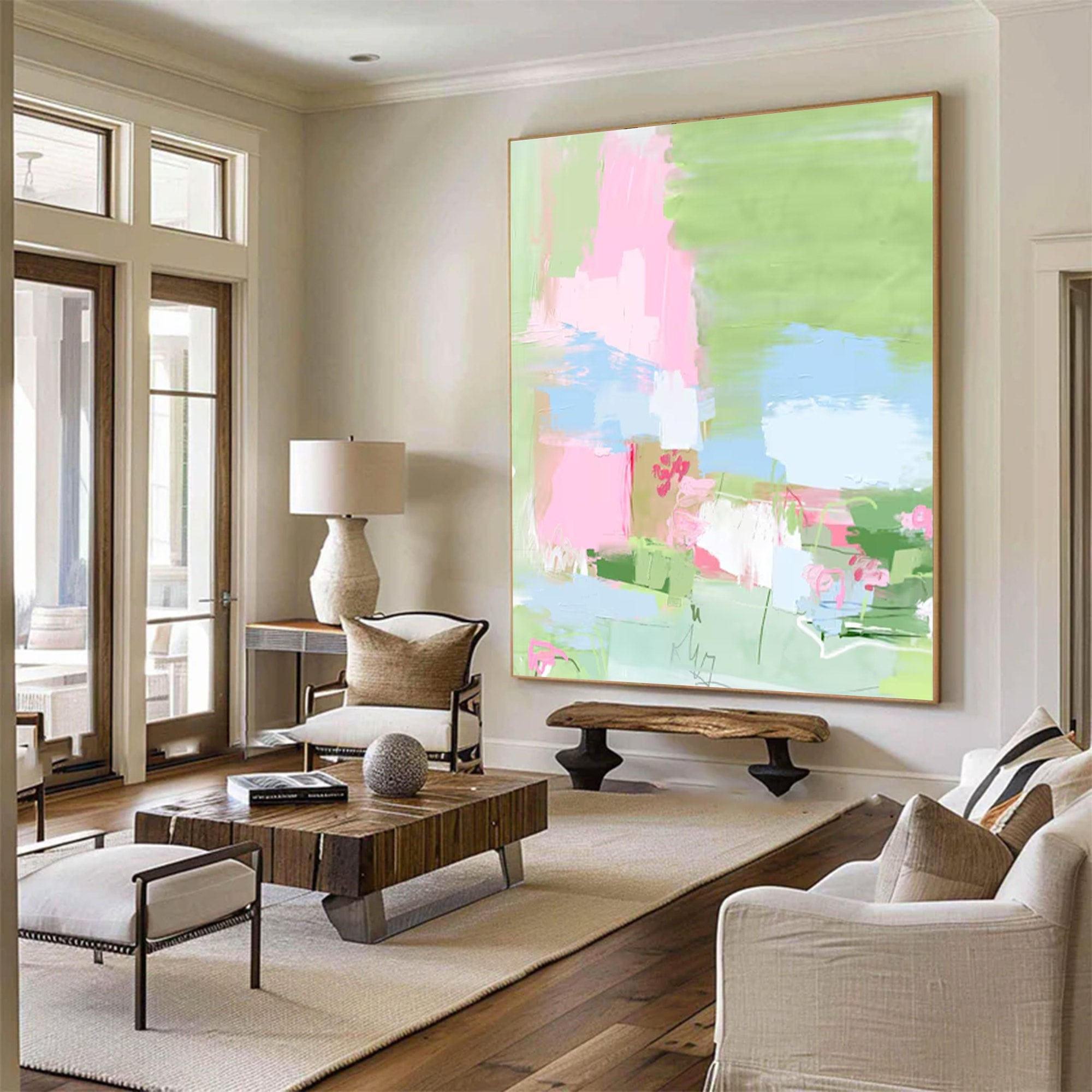 Large Modern Expressionist Canvasr | KelorArt #AG 148