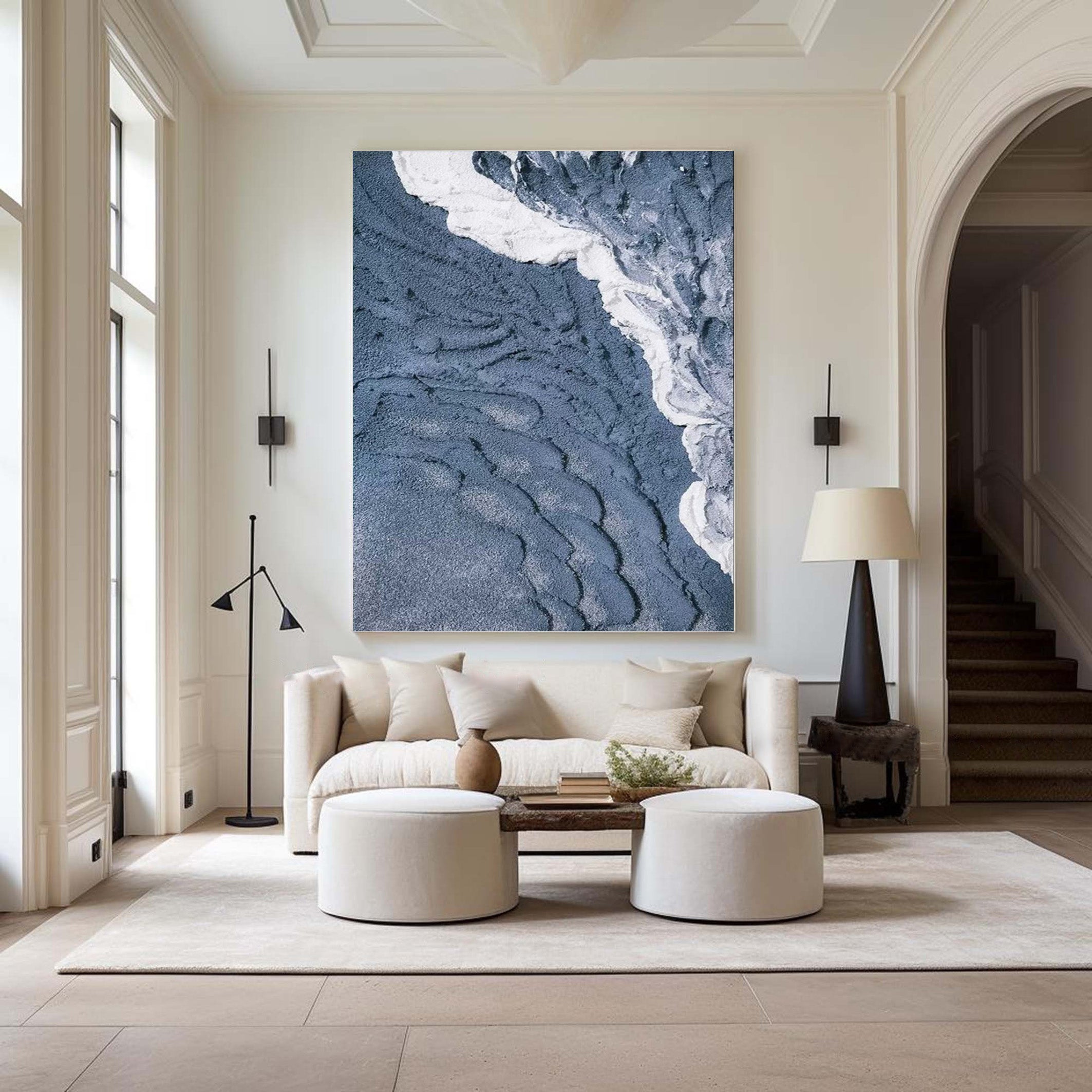 From Above the Waves: Textured Aerial Ocean Wall Art #MM525