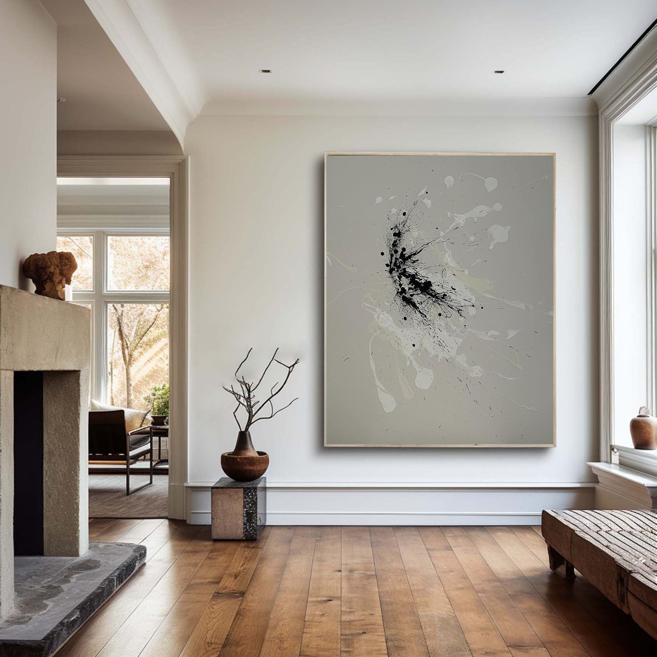 لوحة فنية جدارية تجريدية حديثة #MM069