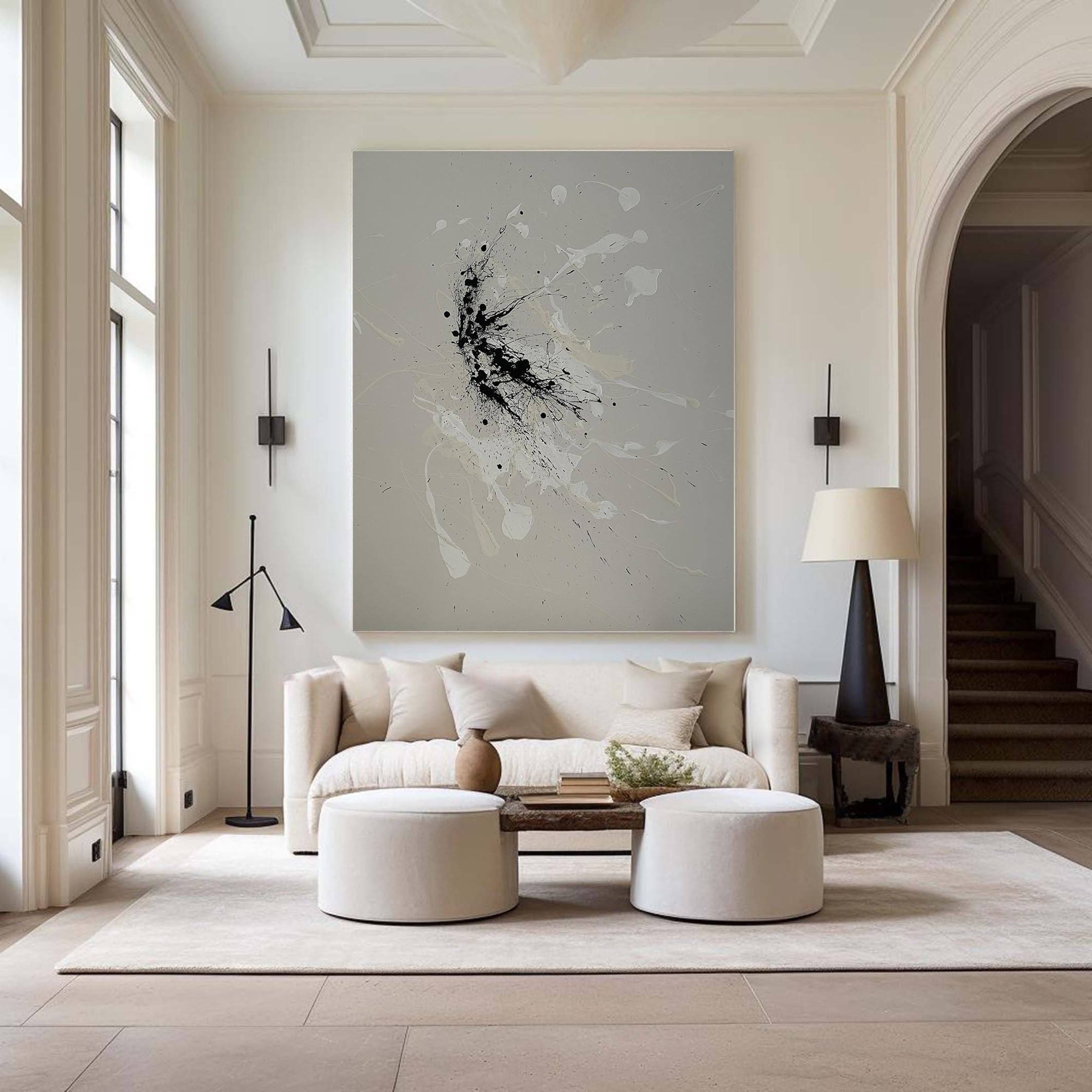 لوحة فنية جدارية تجريدية حديثة #MM069