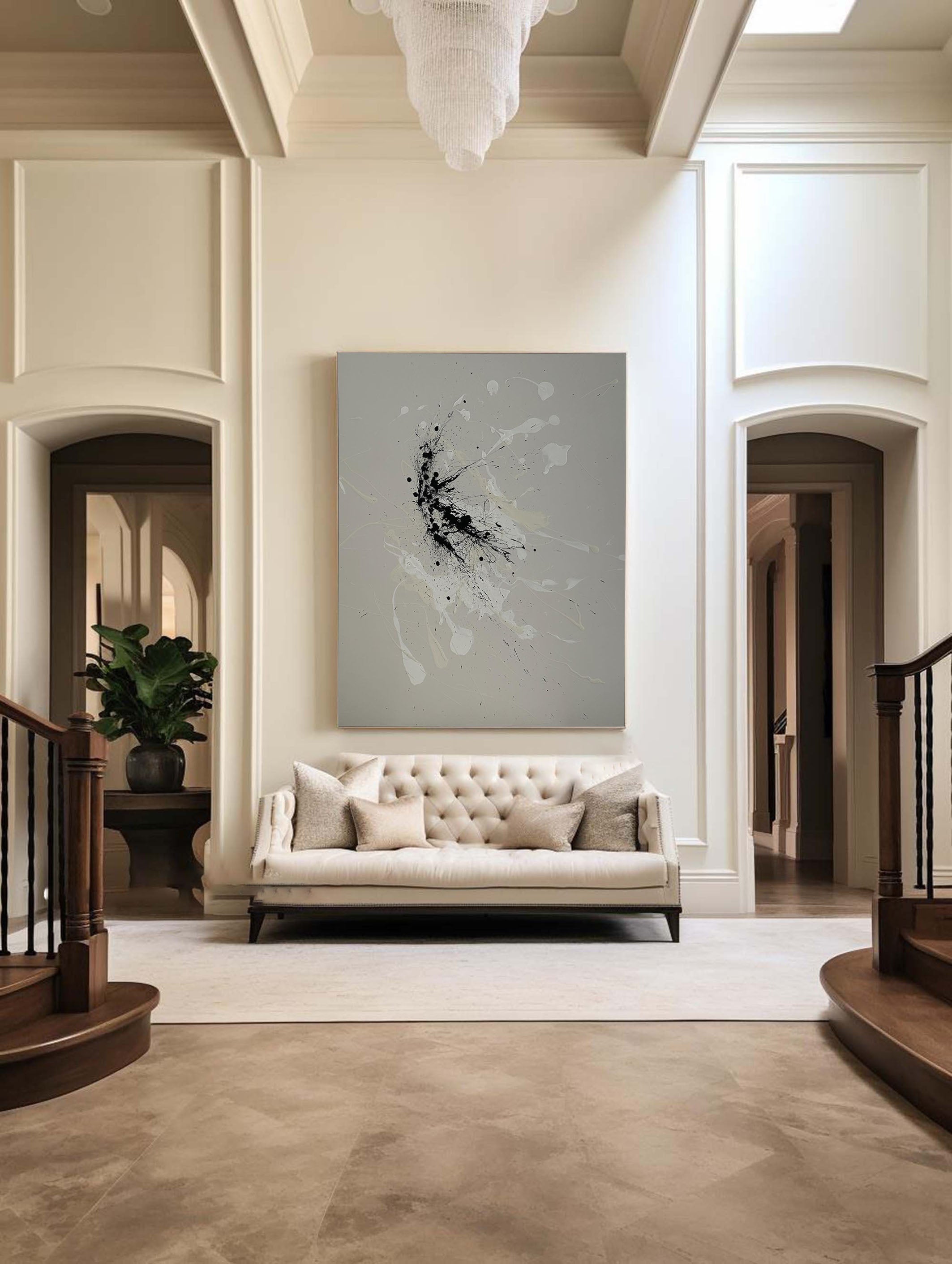 لوحة فنية جدارية تجريدية حديثة #MM069