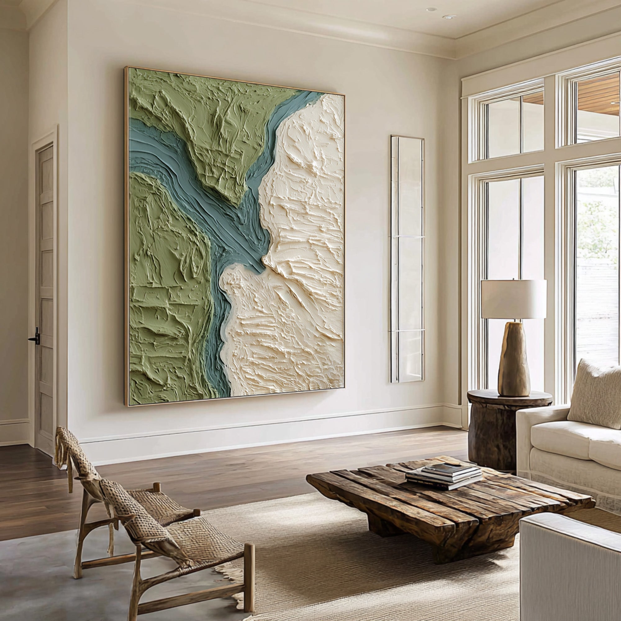 Ridge Line Large Green Relief | KelorArt #CZ 024