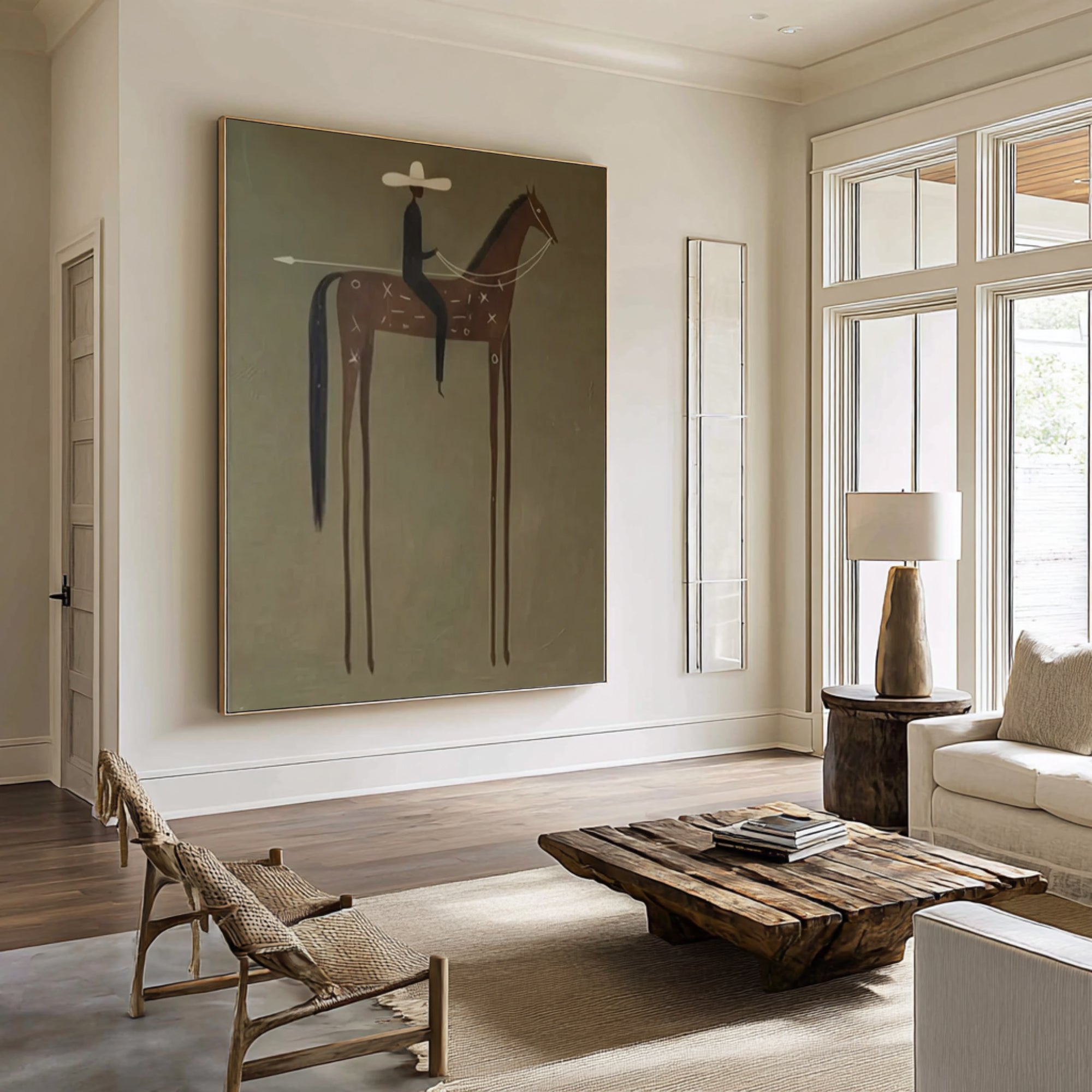 Contemporary Western Horse Artwork Oversized Modern Figurative Art