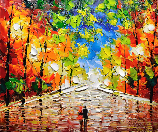 لوحة غابة عصرية أنيقة لتصميم منزل أنيق #TP044