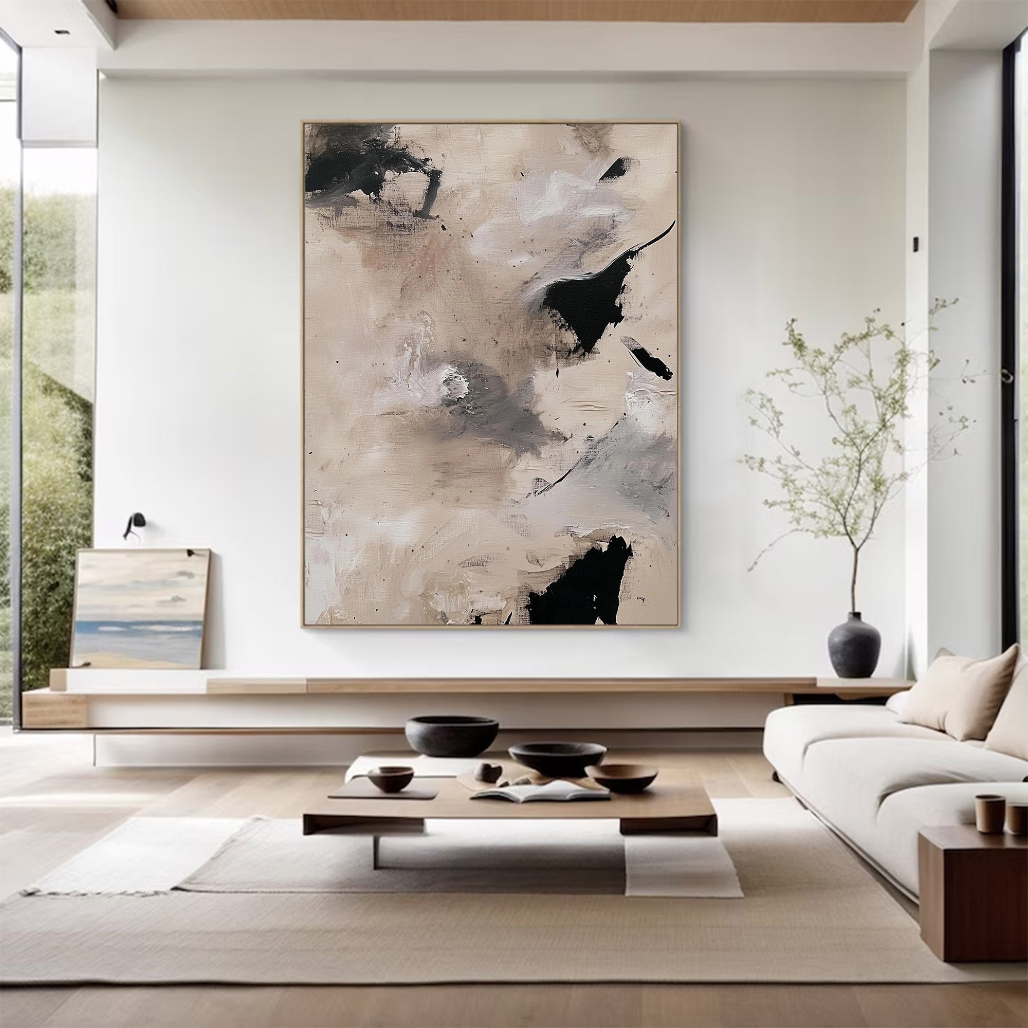 Large Minimalist Abstract Painting | KelorArt #AG 115