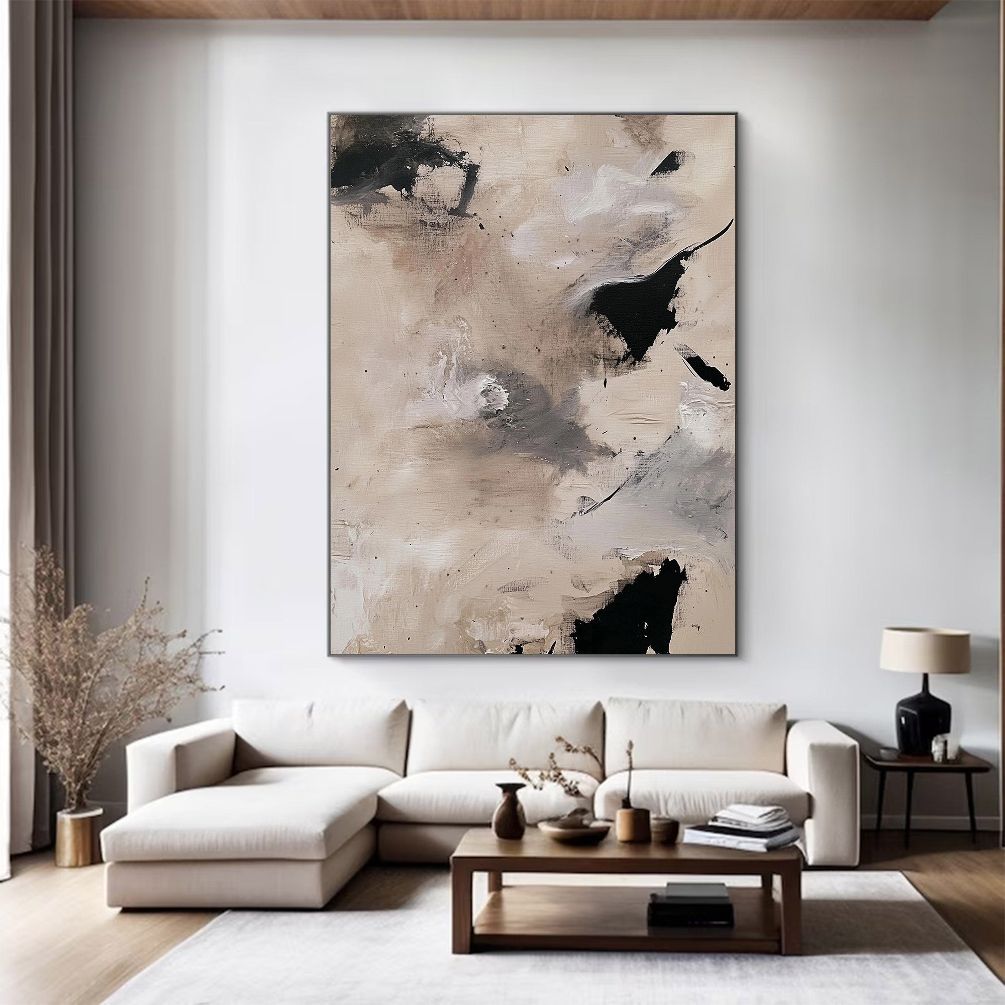 Large Minimalist Abstract Painting | KelorArt #AG 115