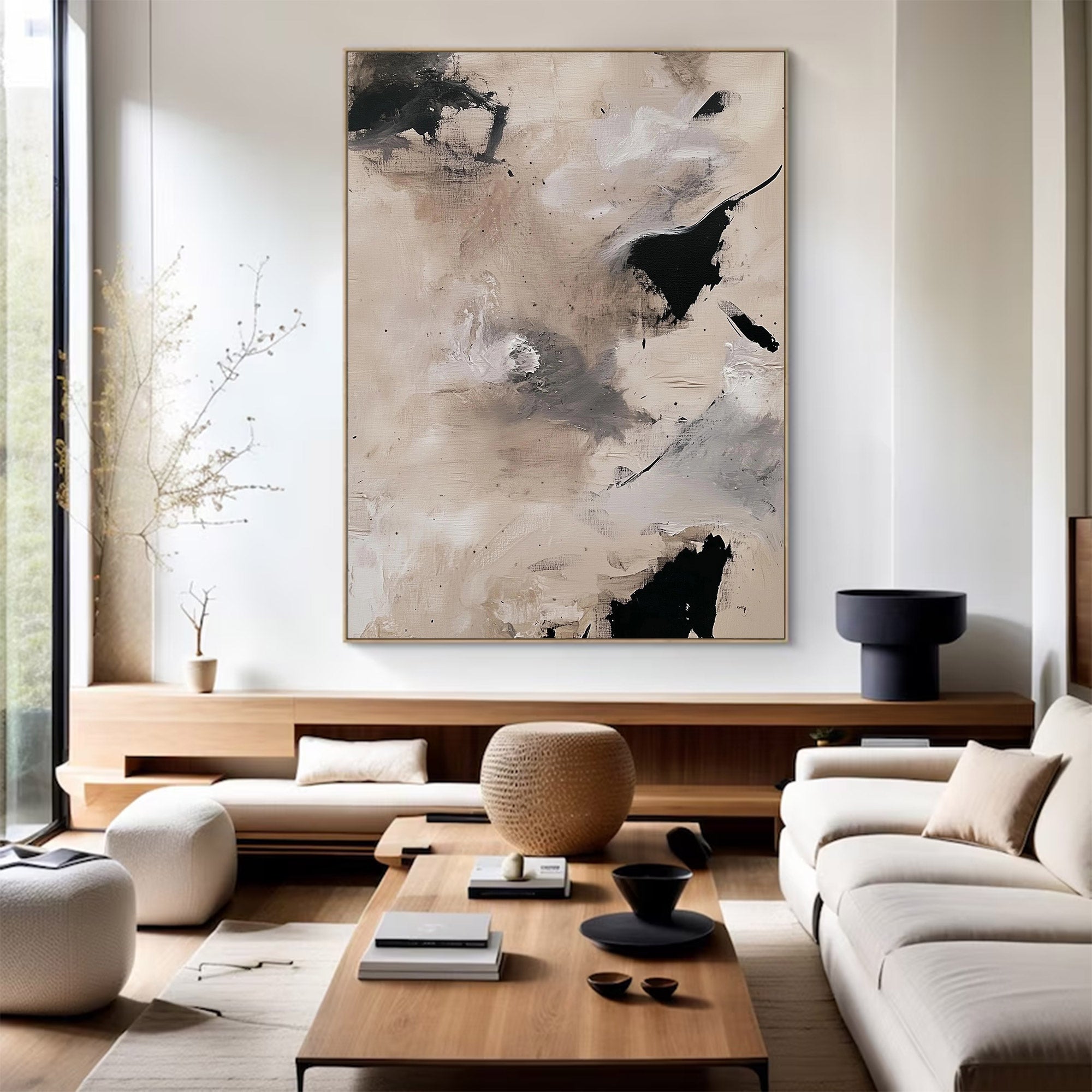 Large Minimalist Abstract Painting | KelorArt #AG 115