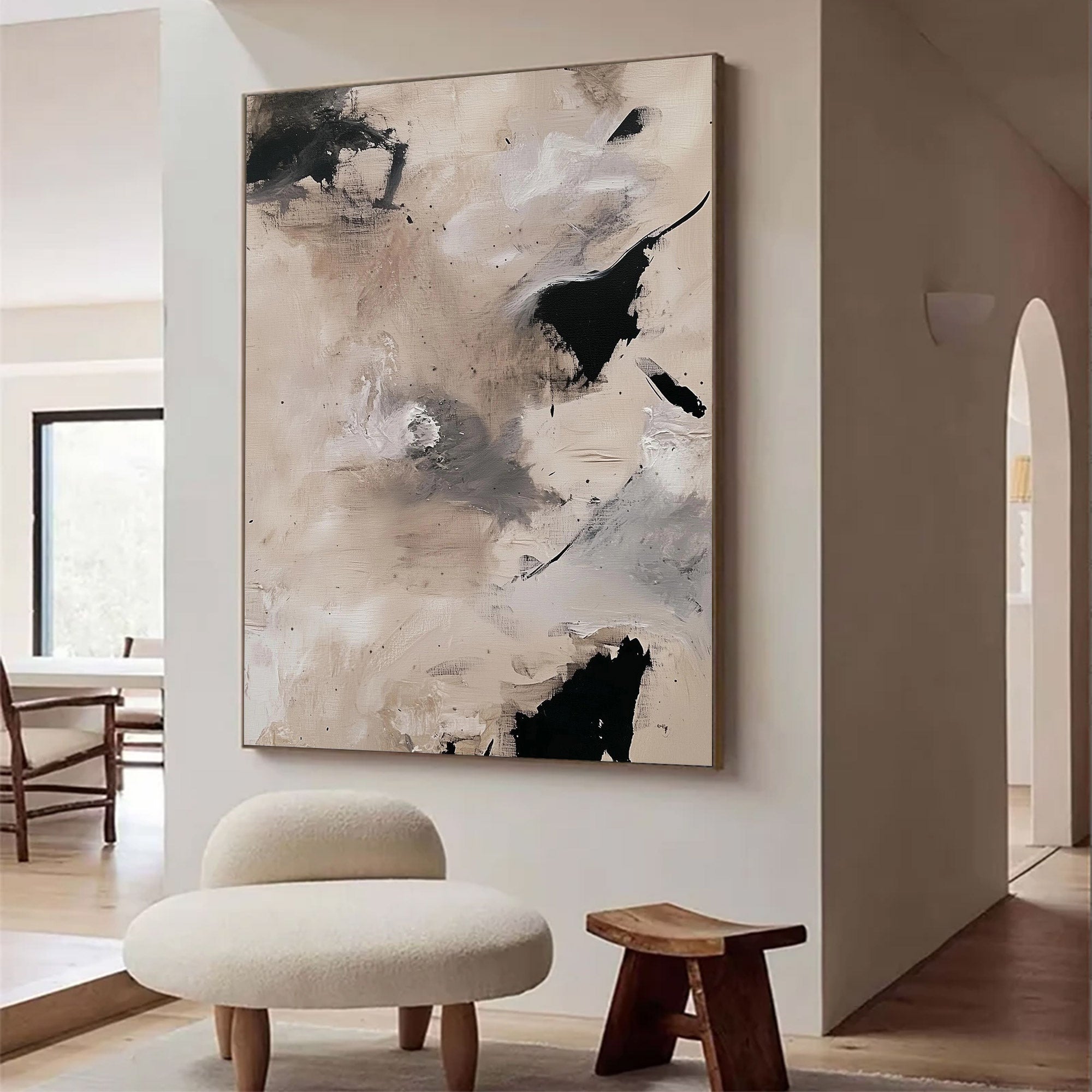 Large Minimalist Abstract Painting | KelorArt #AG 115