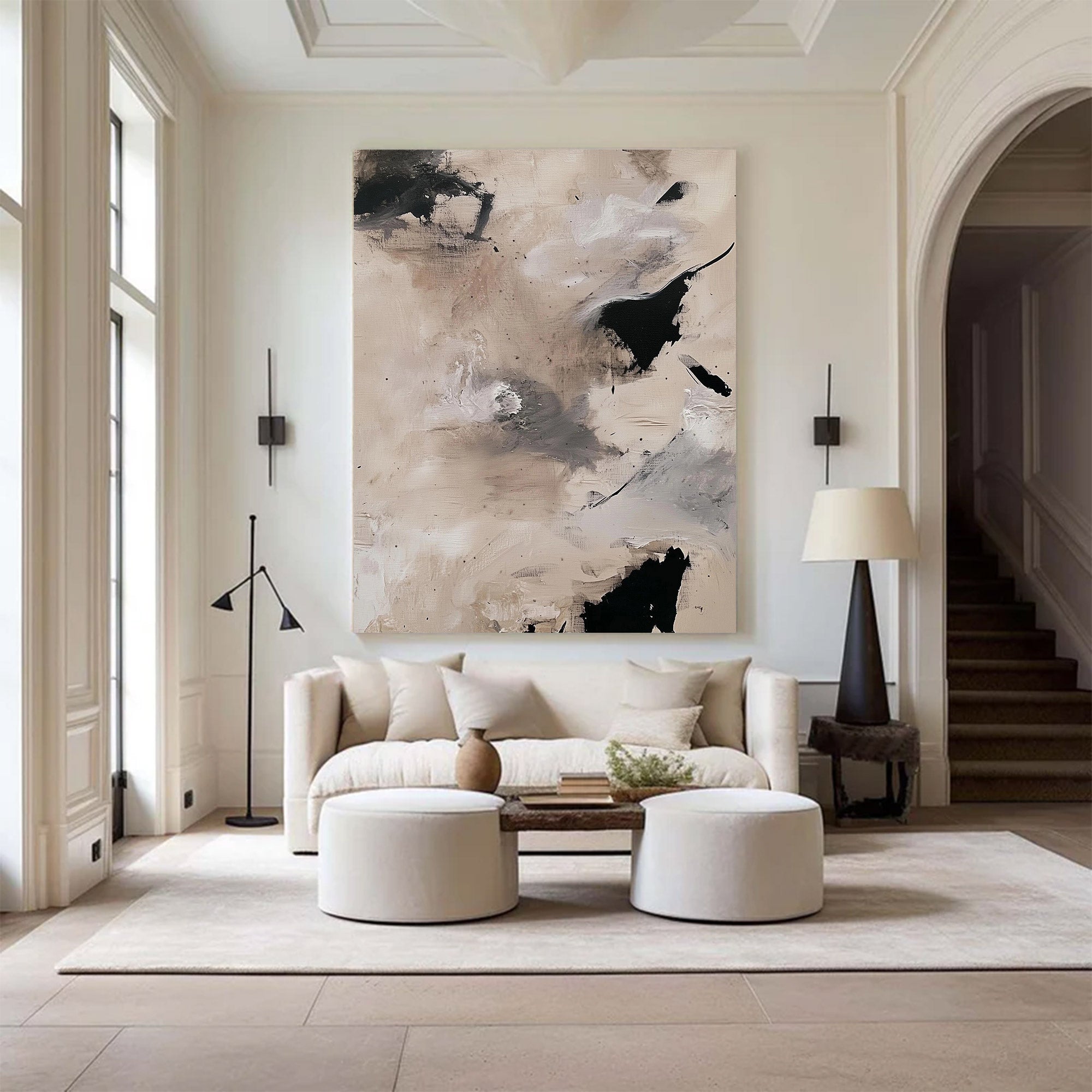 Large Minimalist Abstract Painting | KelorArt #AG 115