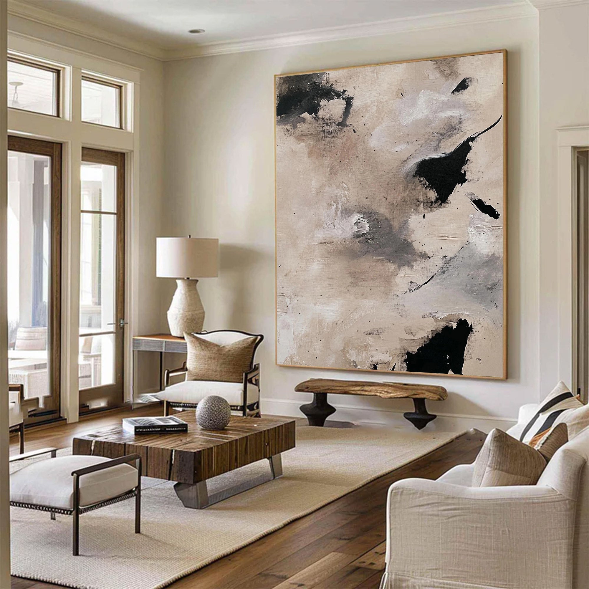 Large Minimalist Abstract Painting | KelorArt #AG 115