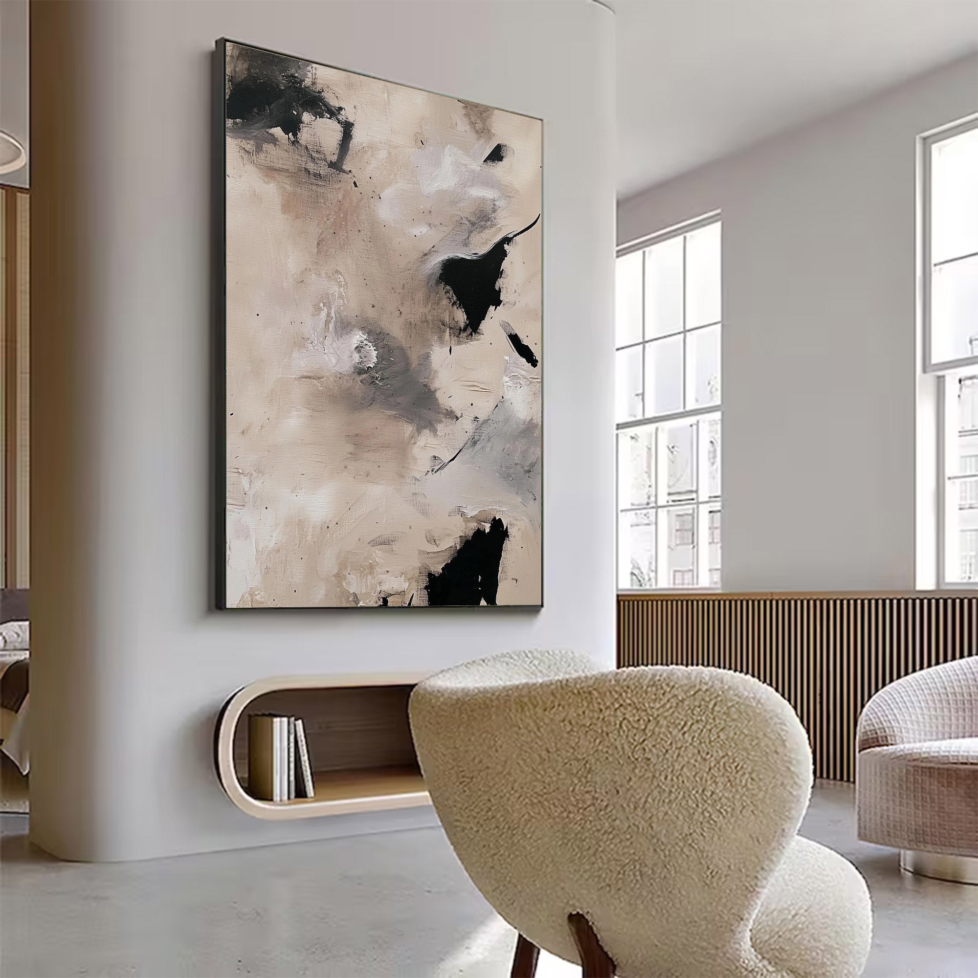 Large Minimalist Abstract Painting | KelorArt #AG 115