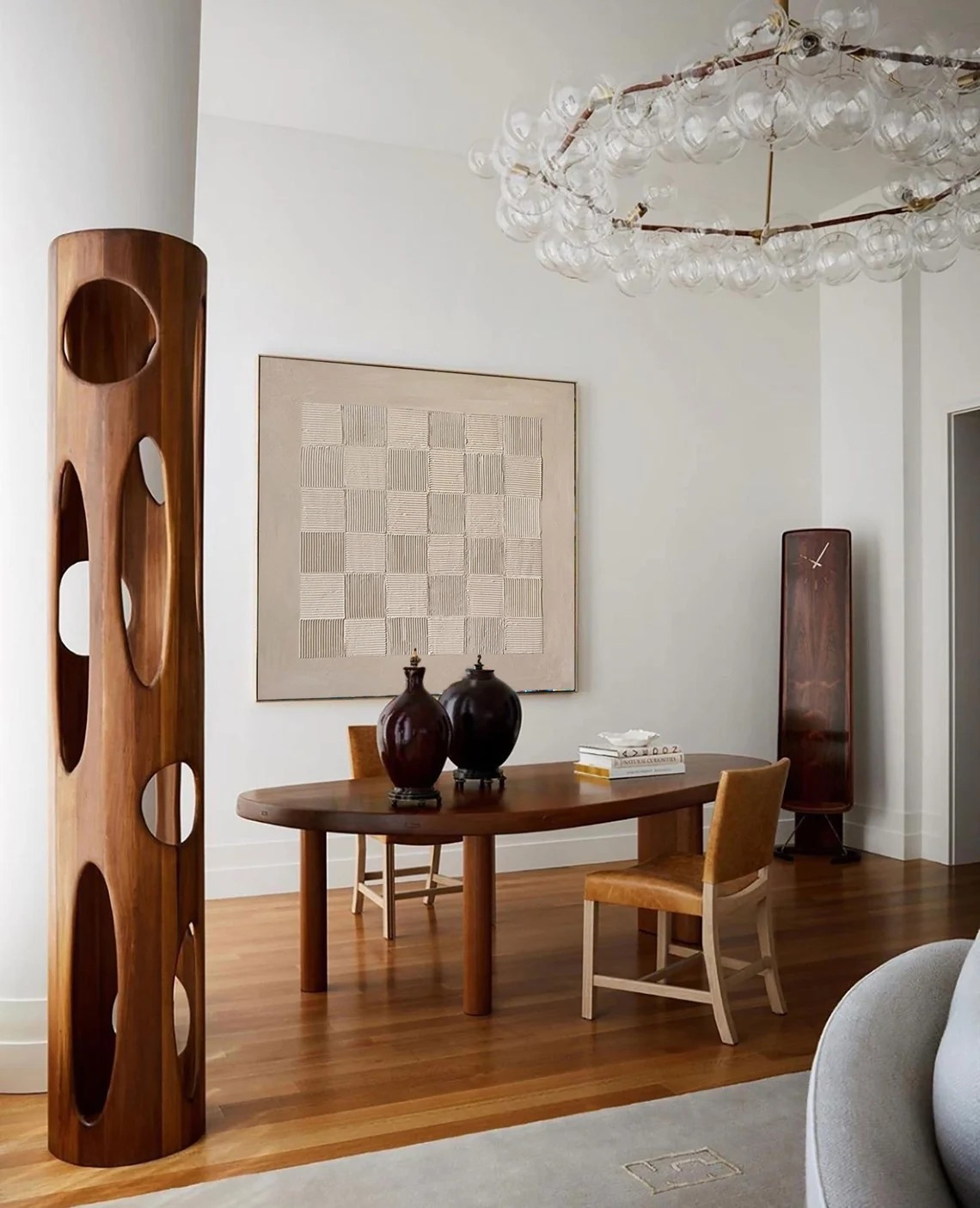 لوحة جدارية بيجية ثلاثية الأبعاد، لوحة هندسية بارزة بسيطة #MM429