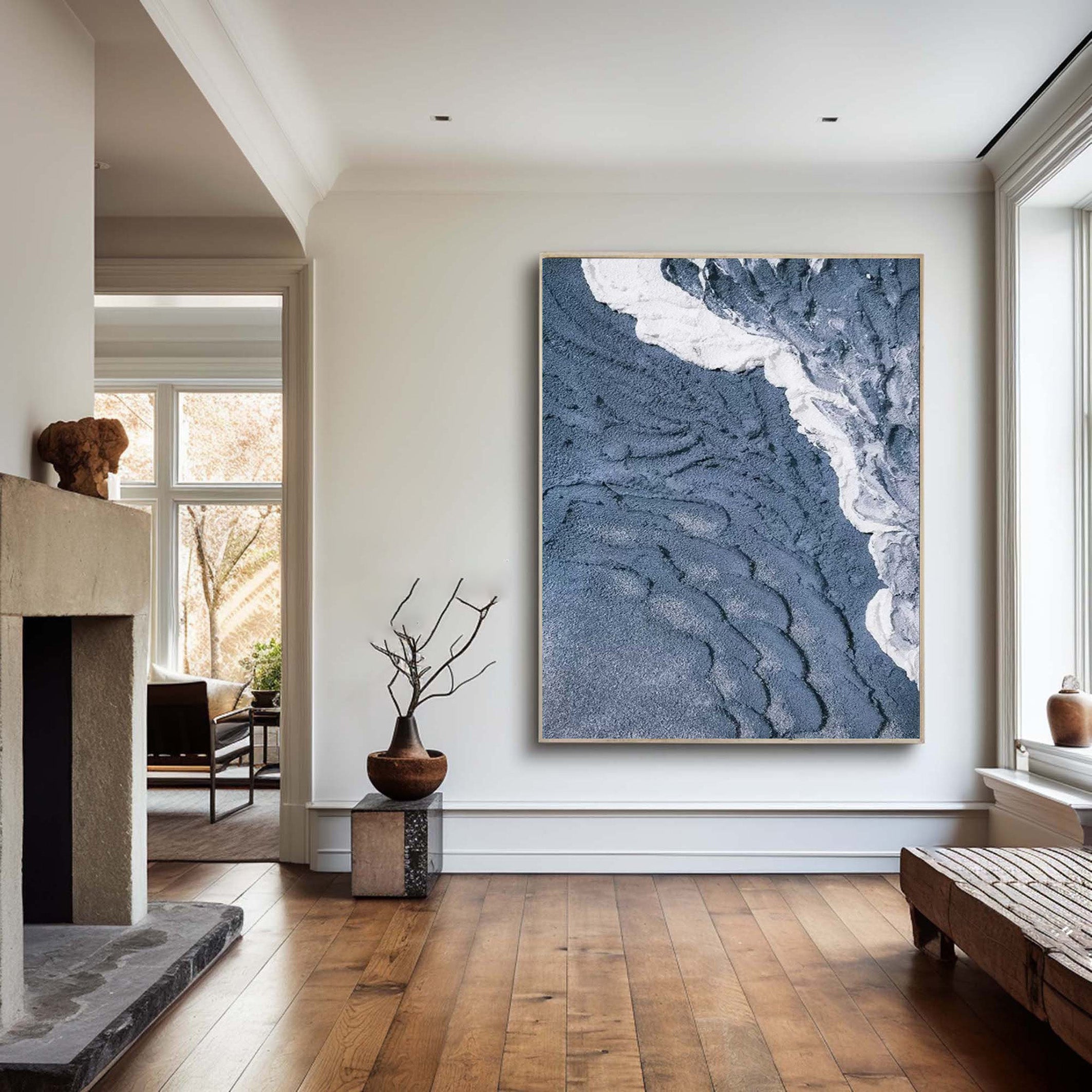 From Above the Waves: Textured Aerial Ocean Wall Art #MM525