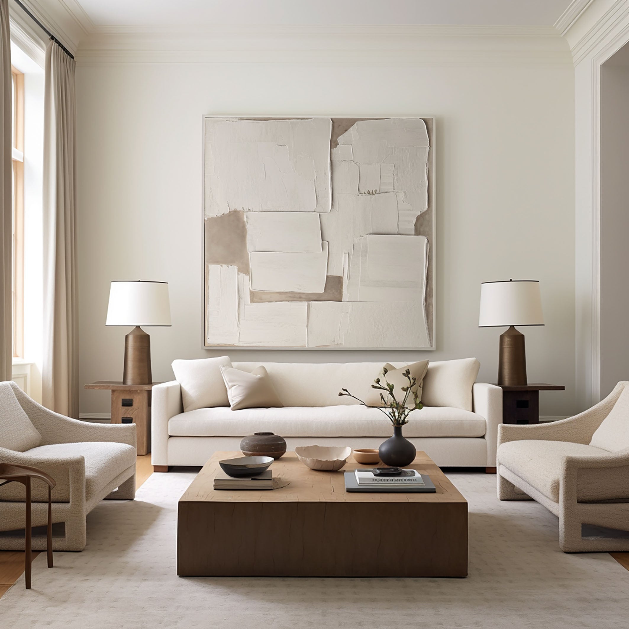 Wabi Sabi Abstract with Softly Textured Imperfection for Home #MM570