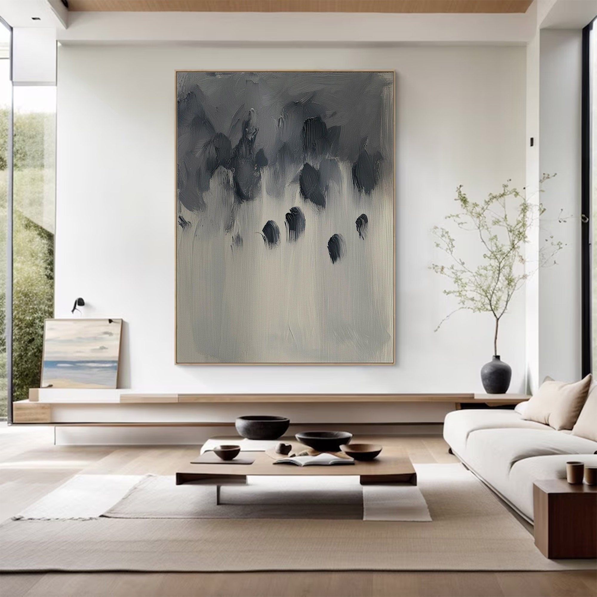 Minimalist Abstract Large Painting | KelorArt #AG 118