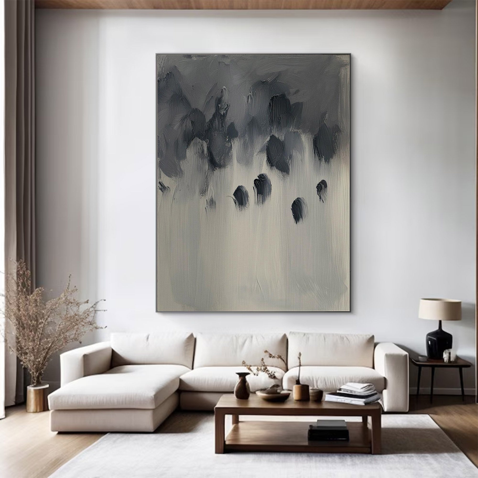 Minimalist Abstract Large Painting | KelorArt #AG 118