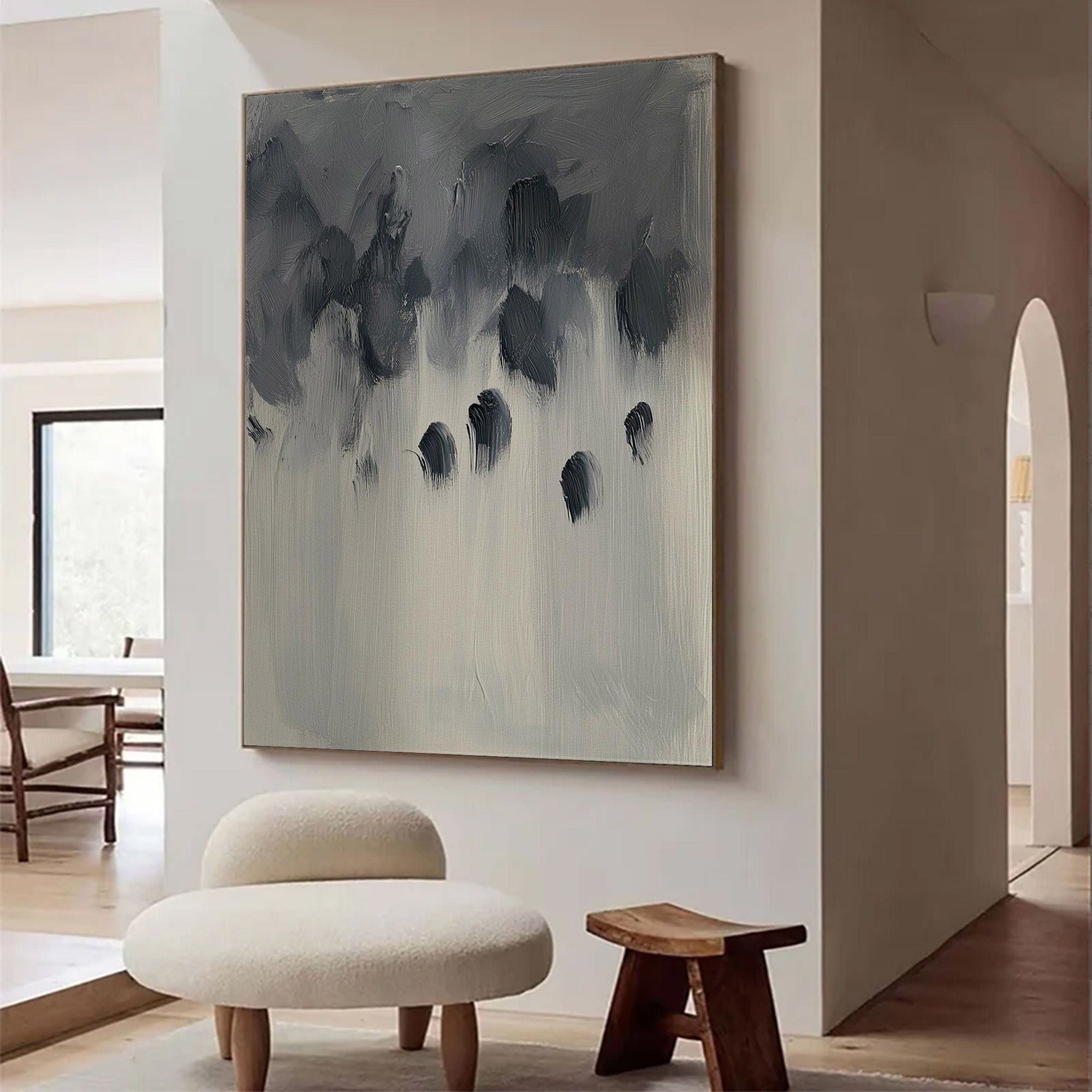 Minimalist Abstract Large Painting | KelorArt #AG 118