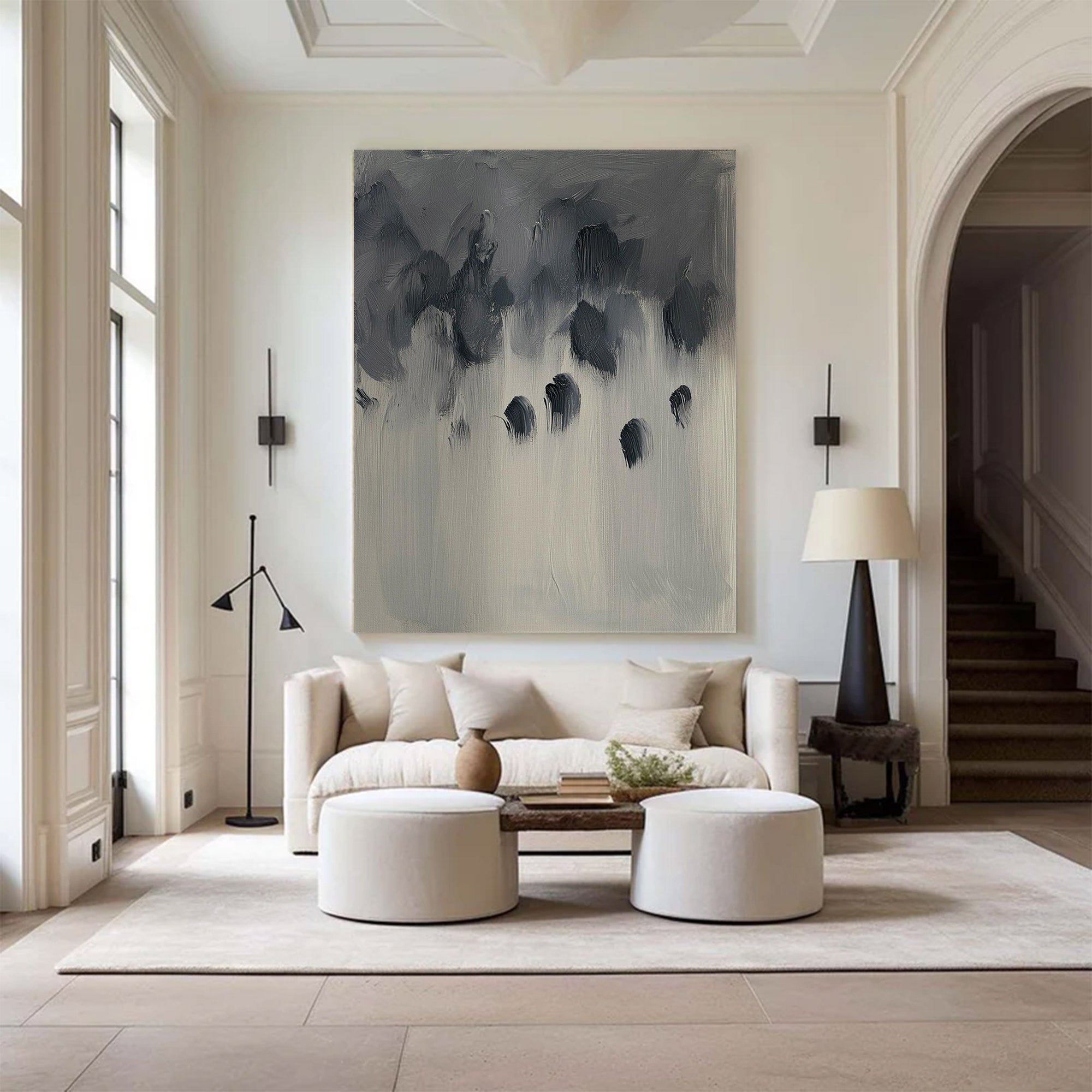 Minimalist Abstract Large Painting | KelorArt #AG 118