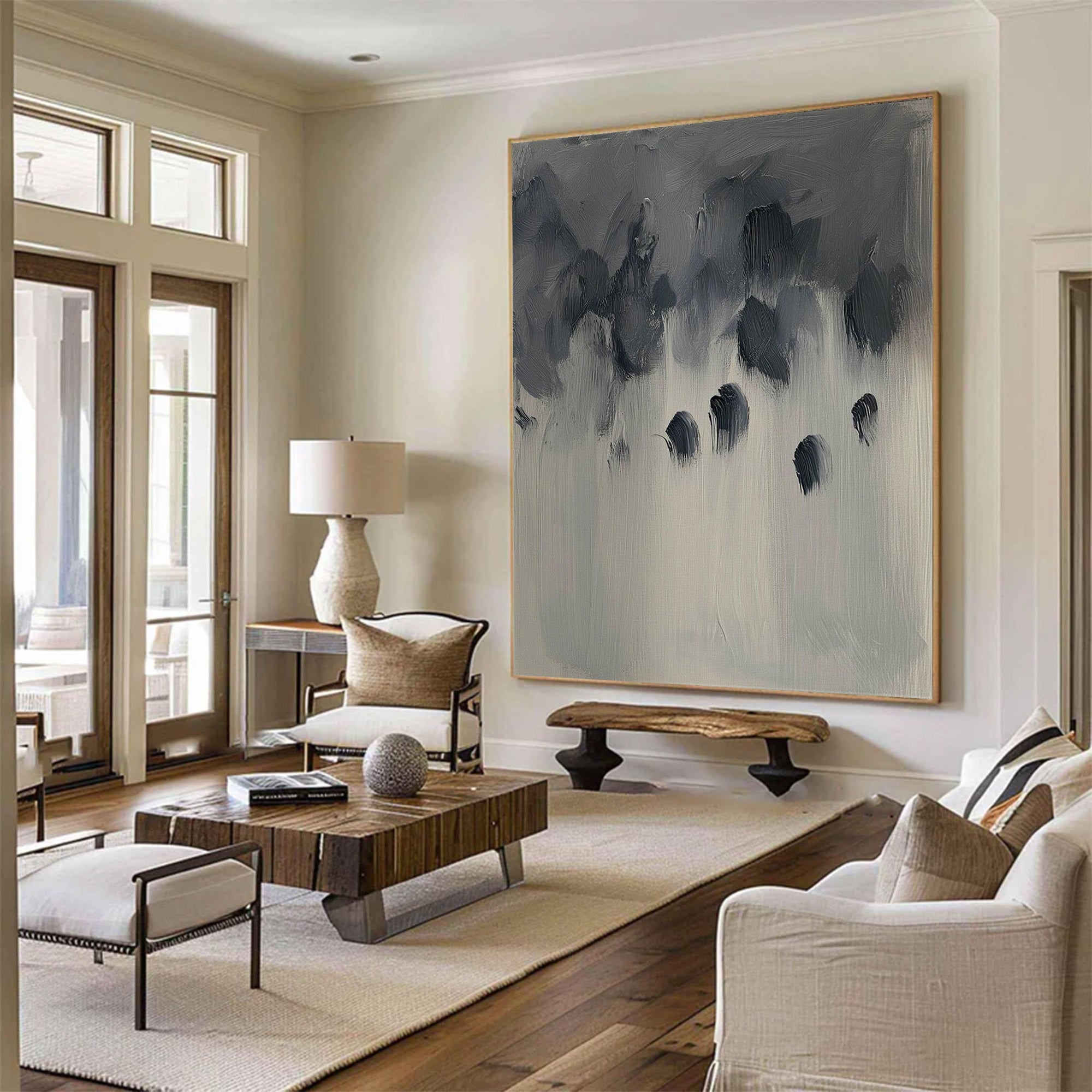 Minimalist Abstract Large Painting | KelorArt #AG 118
