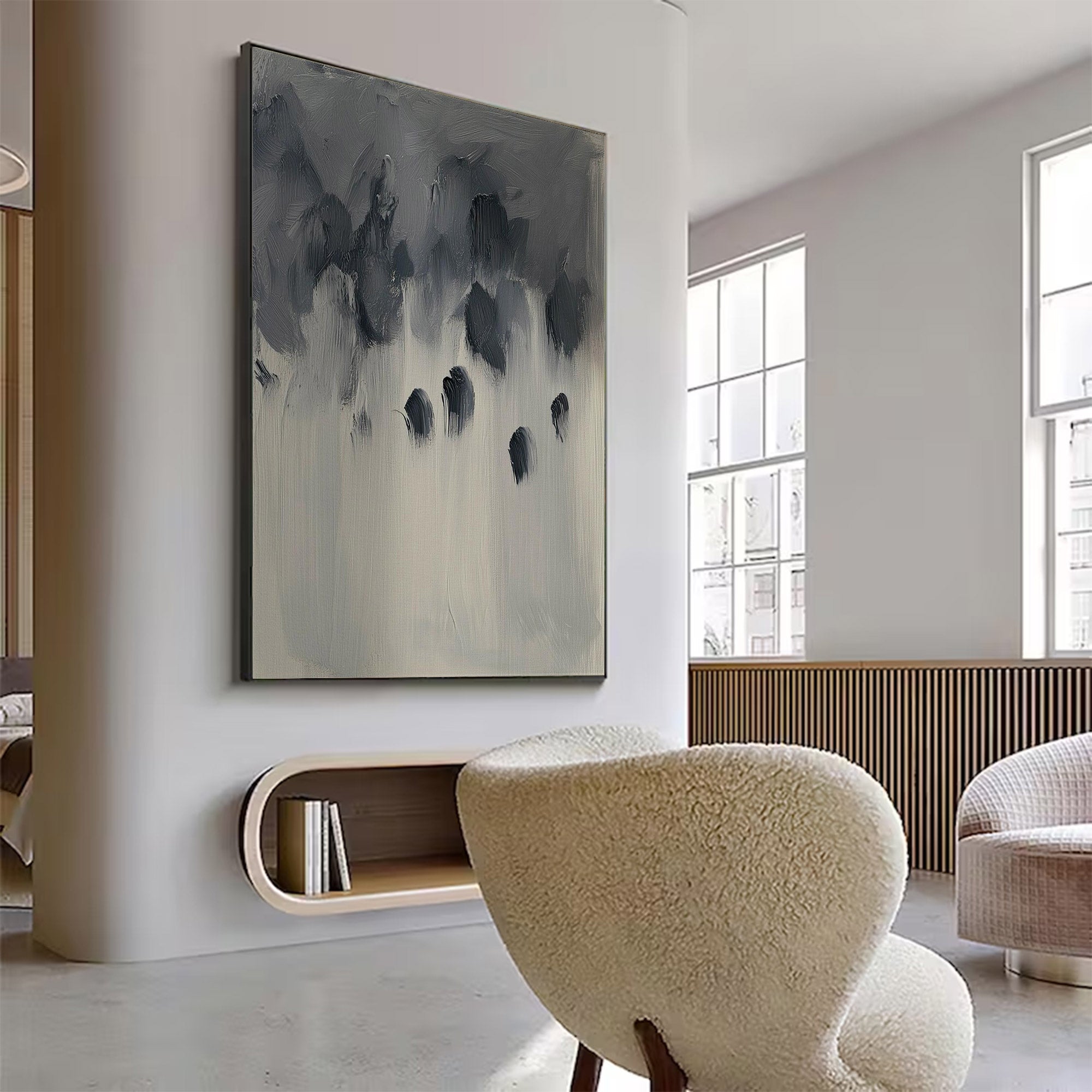 Minimalist Abstract Large Painting | KelorArt #AG 118
