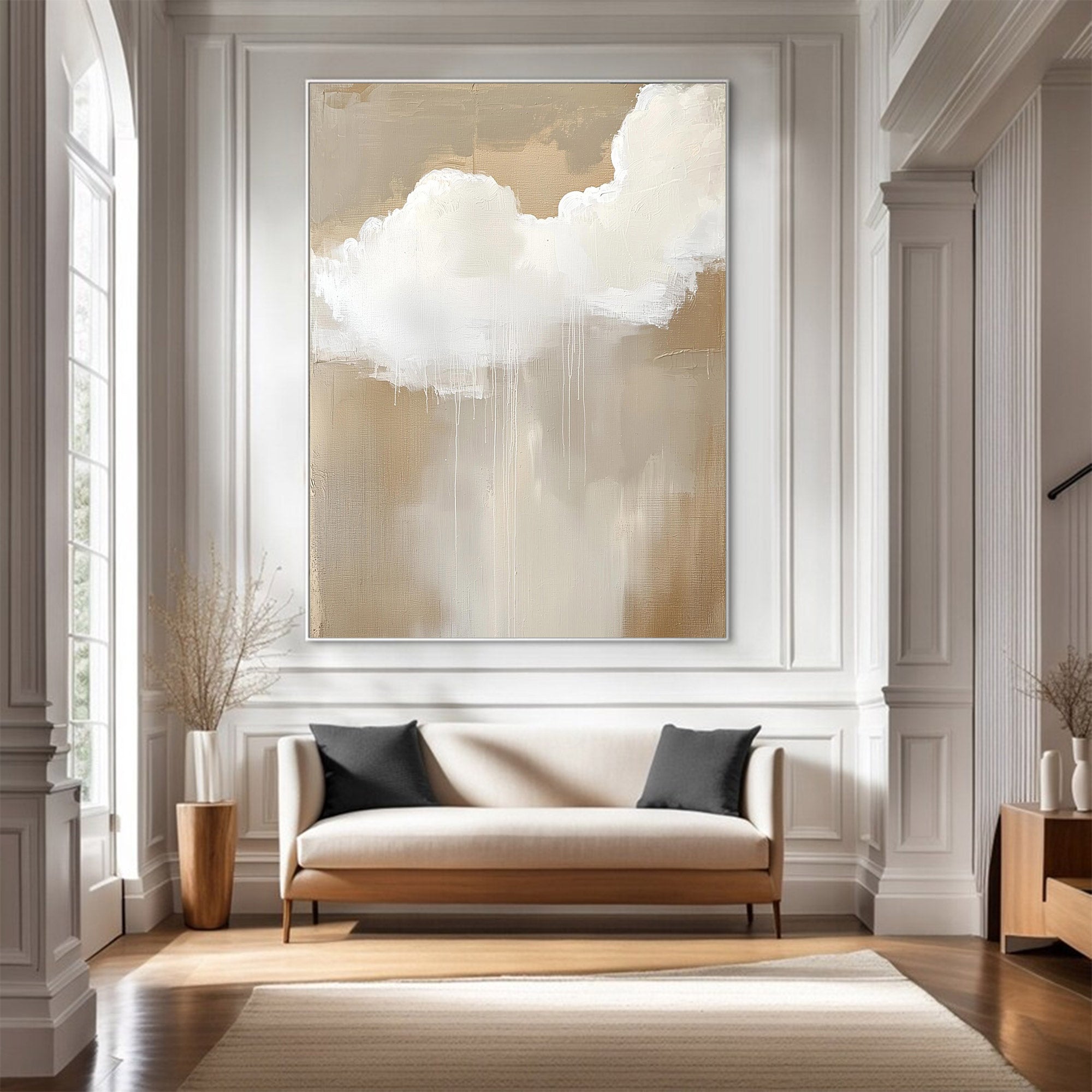 Large Contemporary Cloud Oil Painting | KelorArt #AG 122