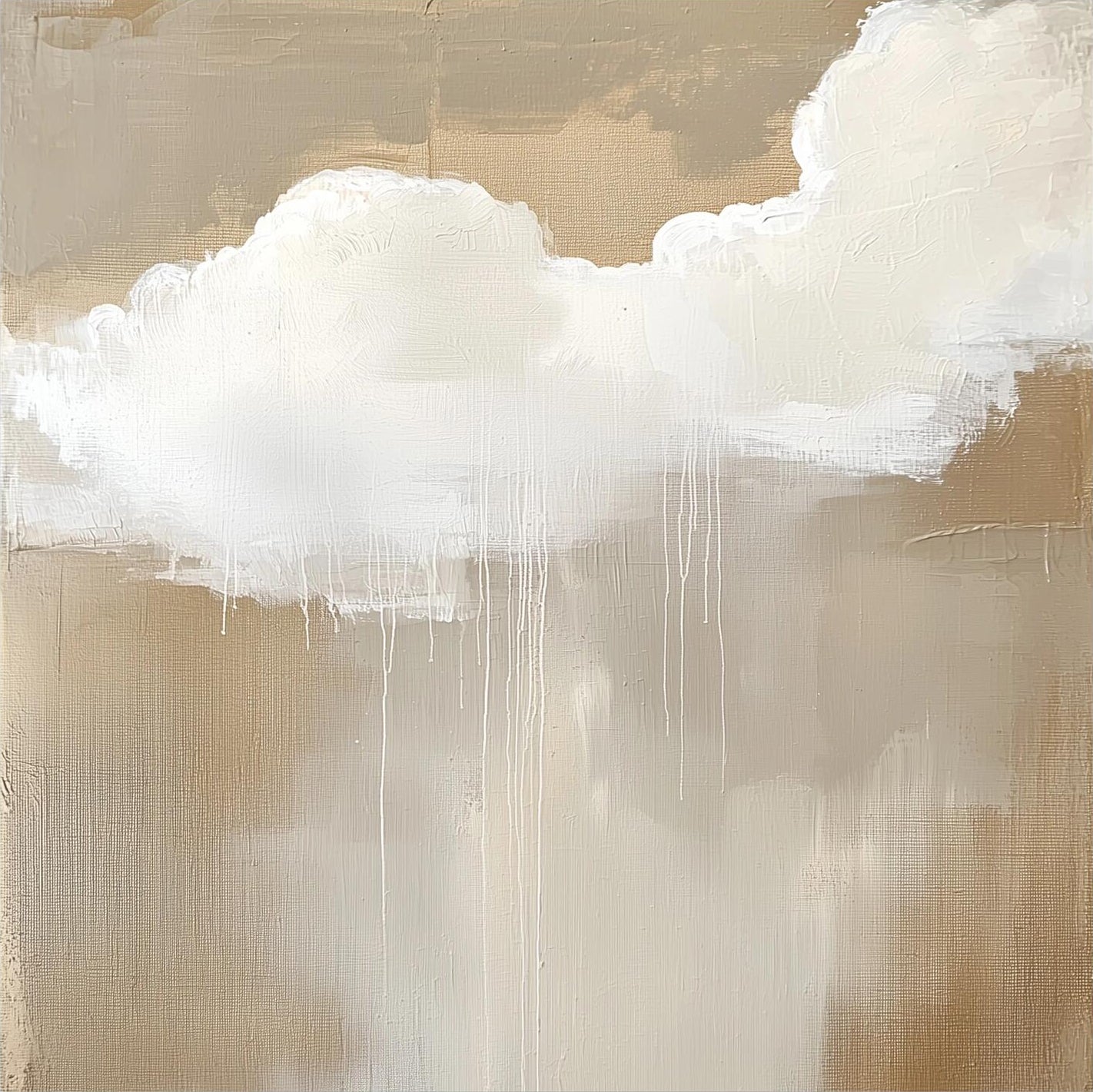 Minimalist Cloud Painting, Large | KelorArt #AG 122