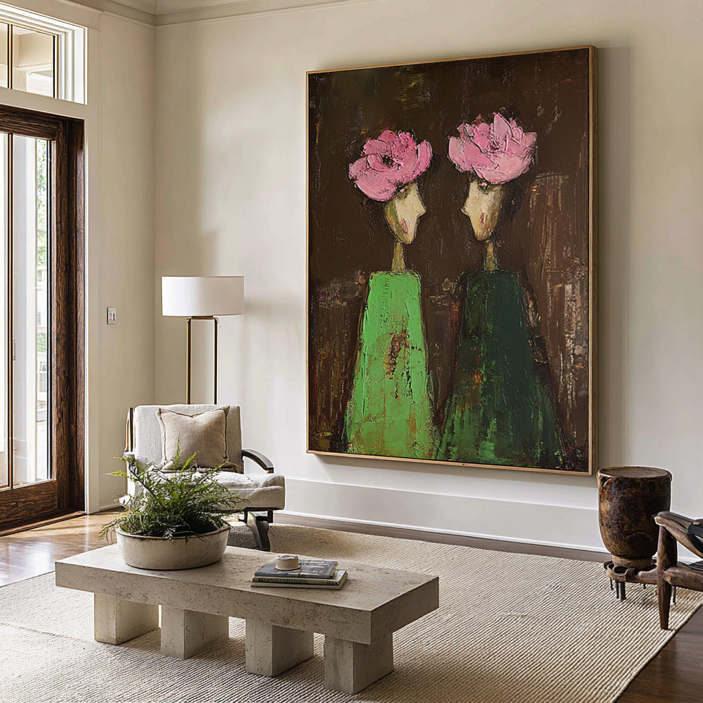 Expressive Figurative Oil Painting - Art Canvas | KelorArt