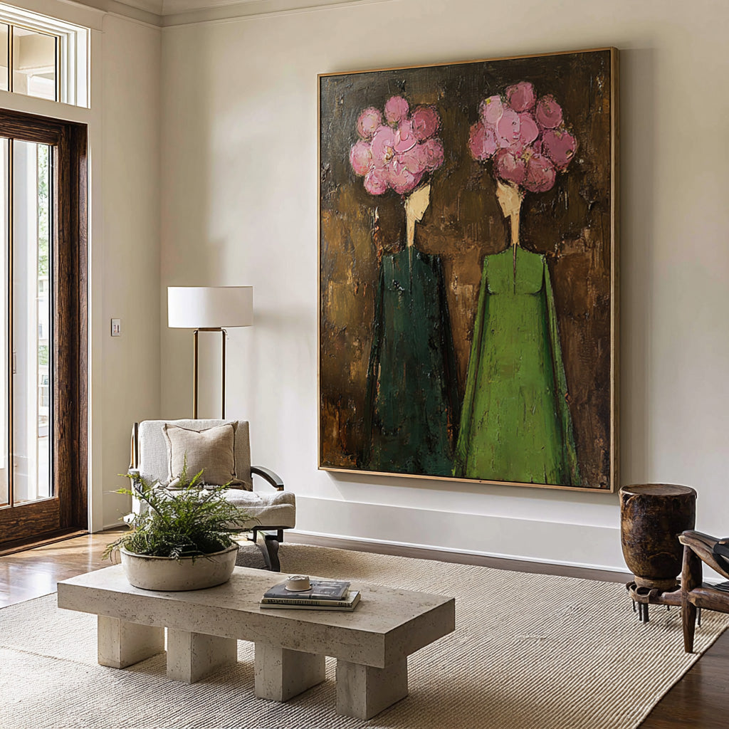 Modern Figurative Wall Art - Hand Painted Canvas | KelorArt