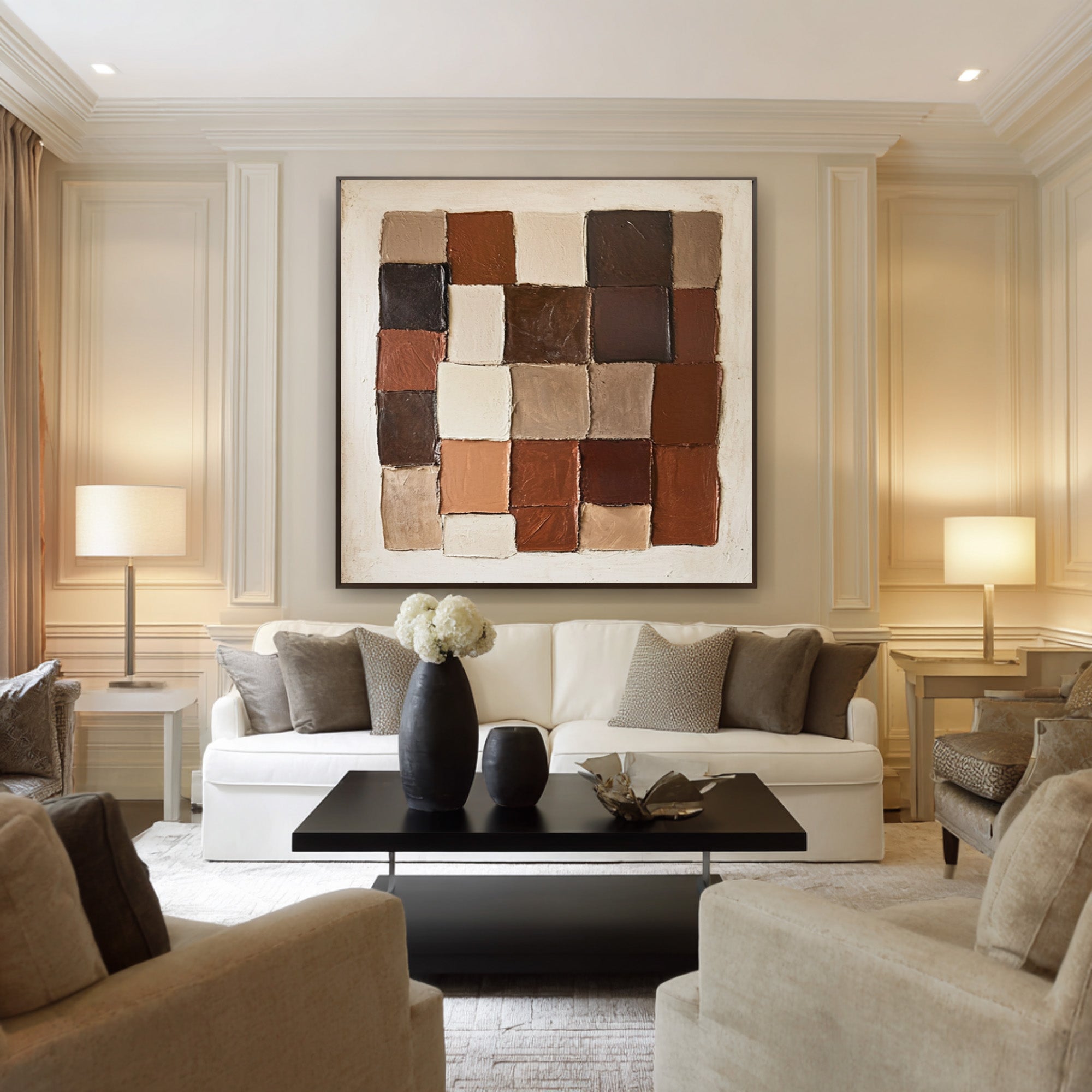 Large Textured Abstract Blocks | KelorArt #CZ 007