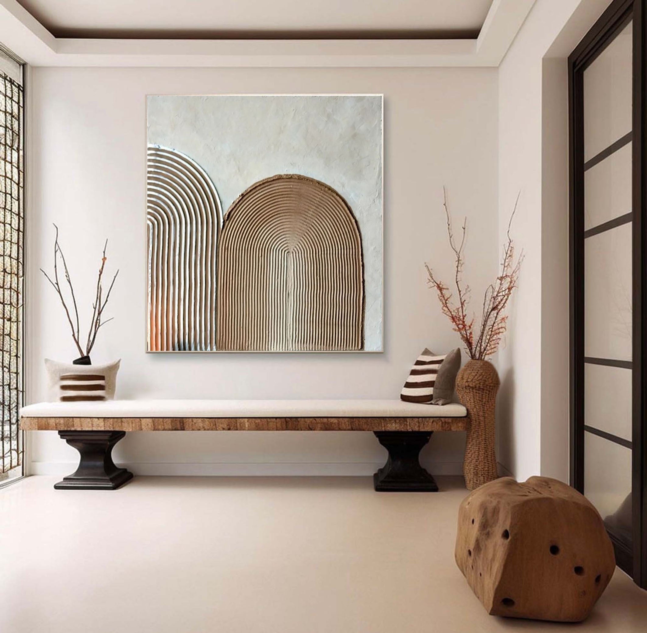 عمل فني من مجموعة Nature's Embrace Organic Beige #MM092