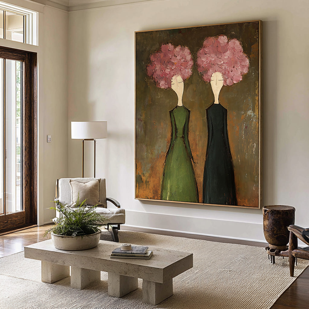 Luxury Figurative Wall Art - Hand Painted Canvas Oil Painting | KelorArt