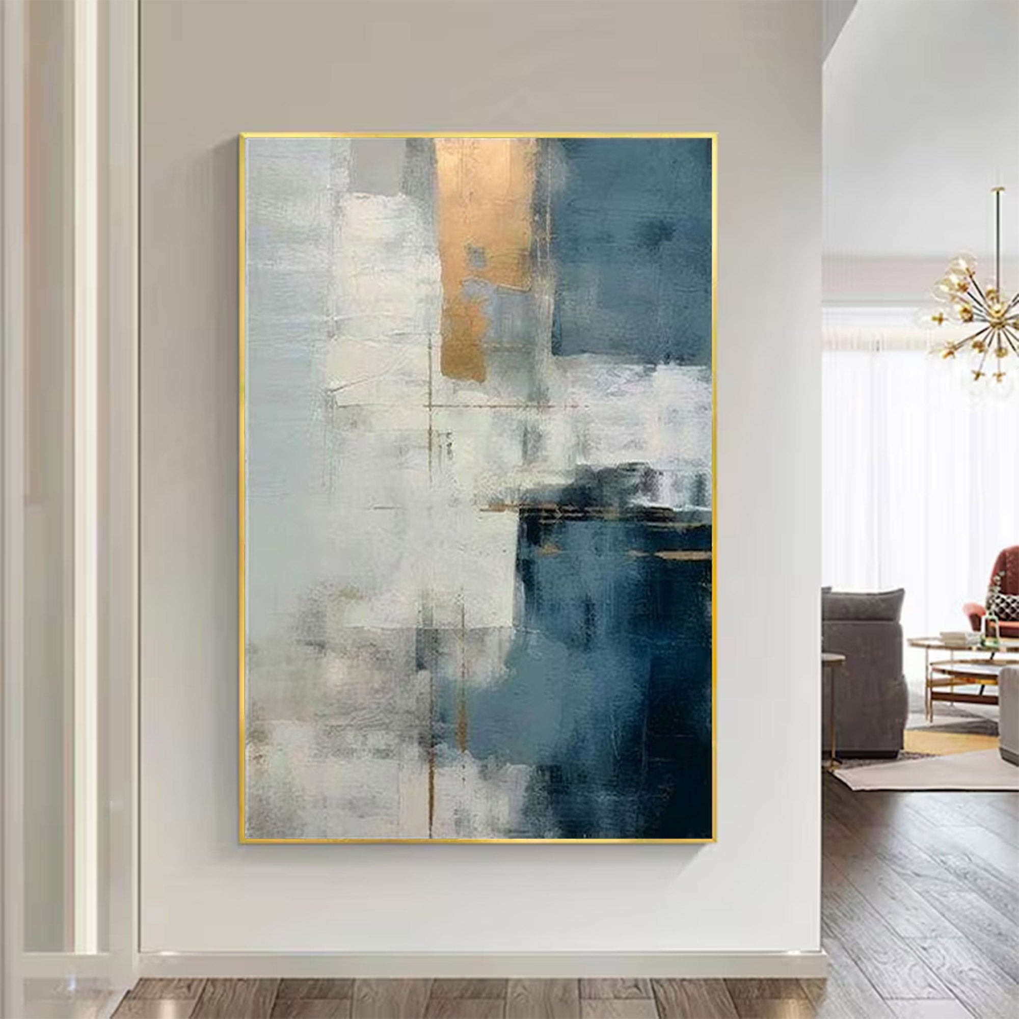Large Modern Abstract Gold Art | KelorArt #AG 132