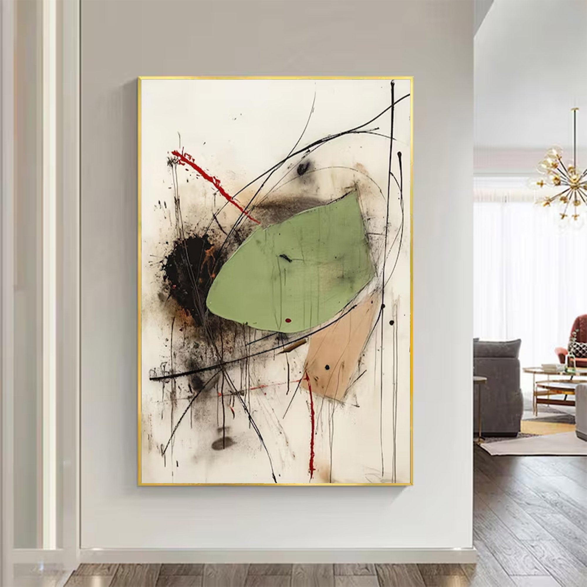 Large Modern Abstract Canvas | KelorArt #AG 127