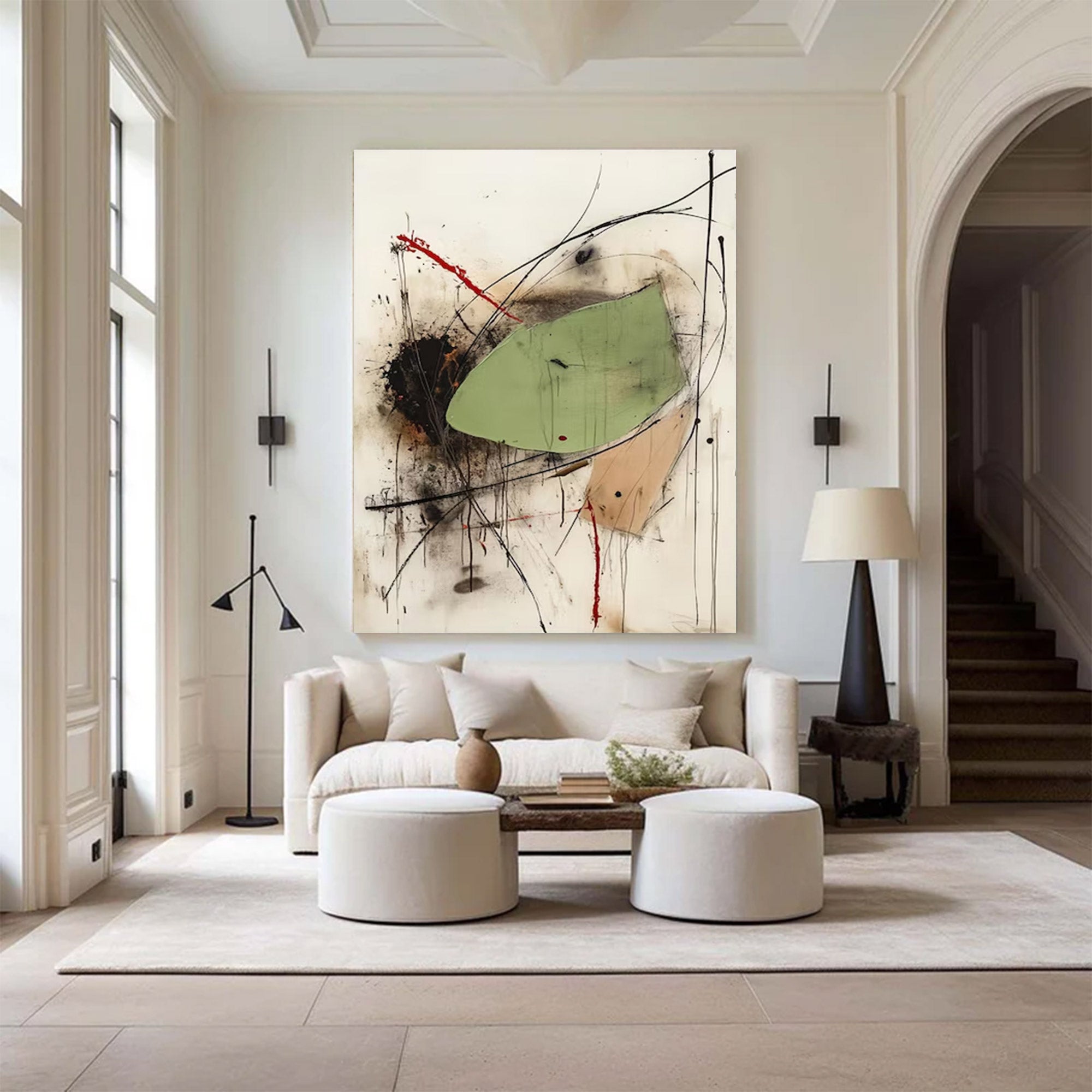 Large Modern Abstract Canvas | KelorArt #AG 127