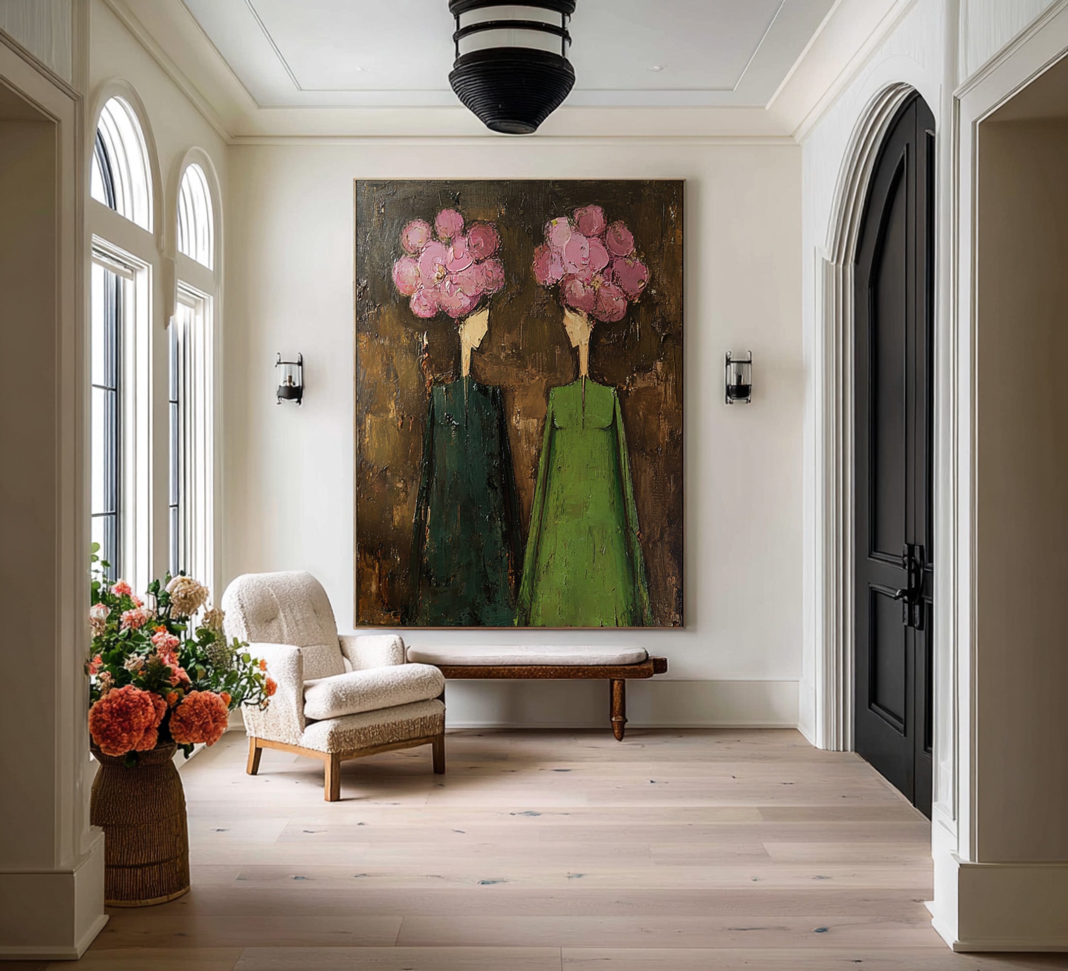 Modern Figurative Wall Art - Hand Painted Canvas | KelorArt