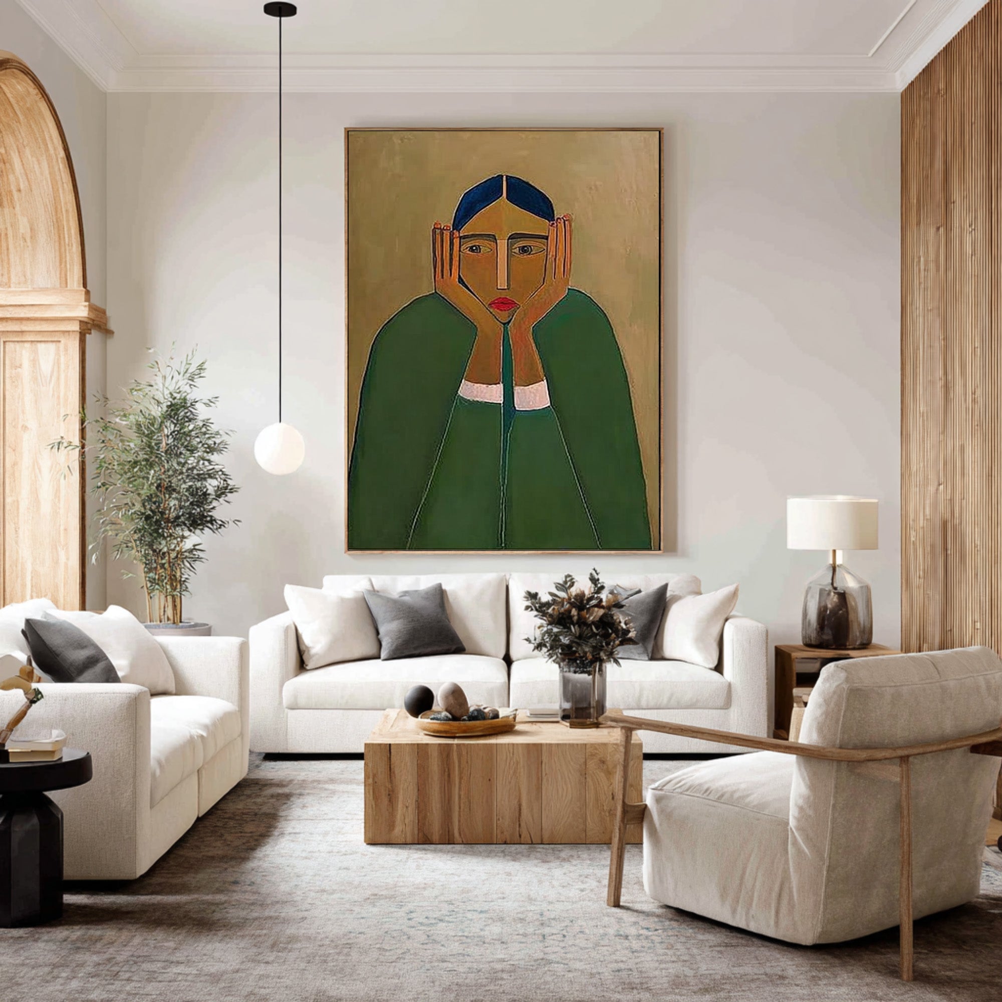 Simple Large Figure Wall Art | Kelor #CZ 014